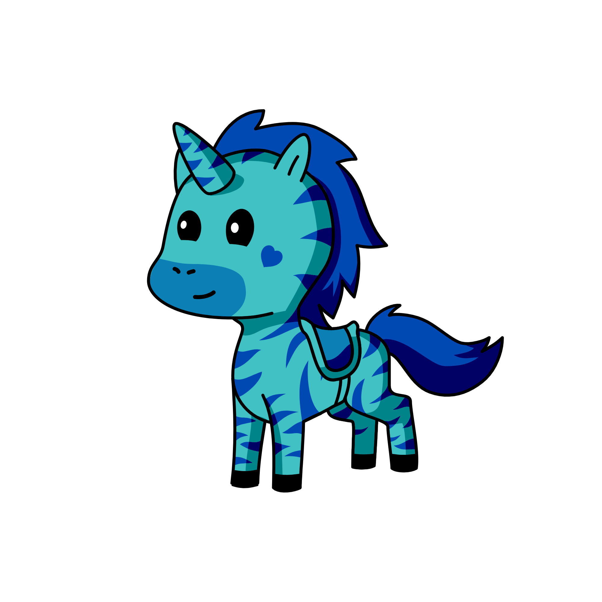 zebra, the unicorn
