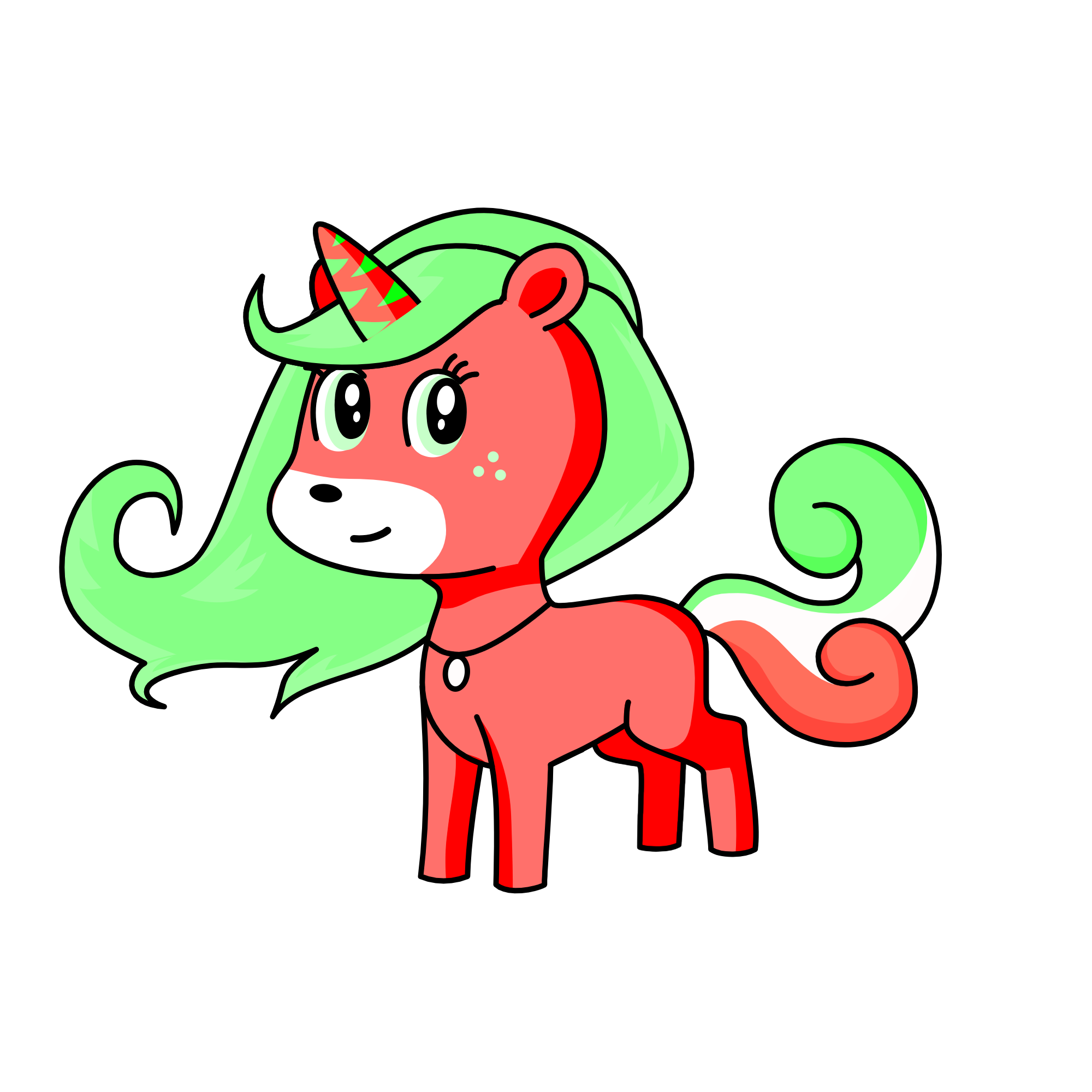 Christmas, the unicorn