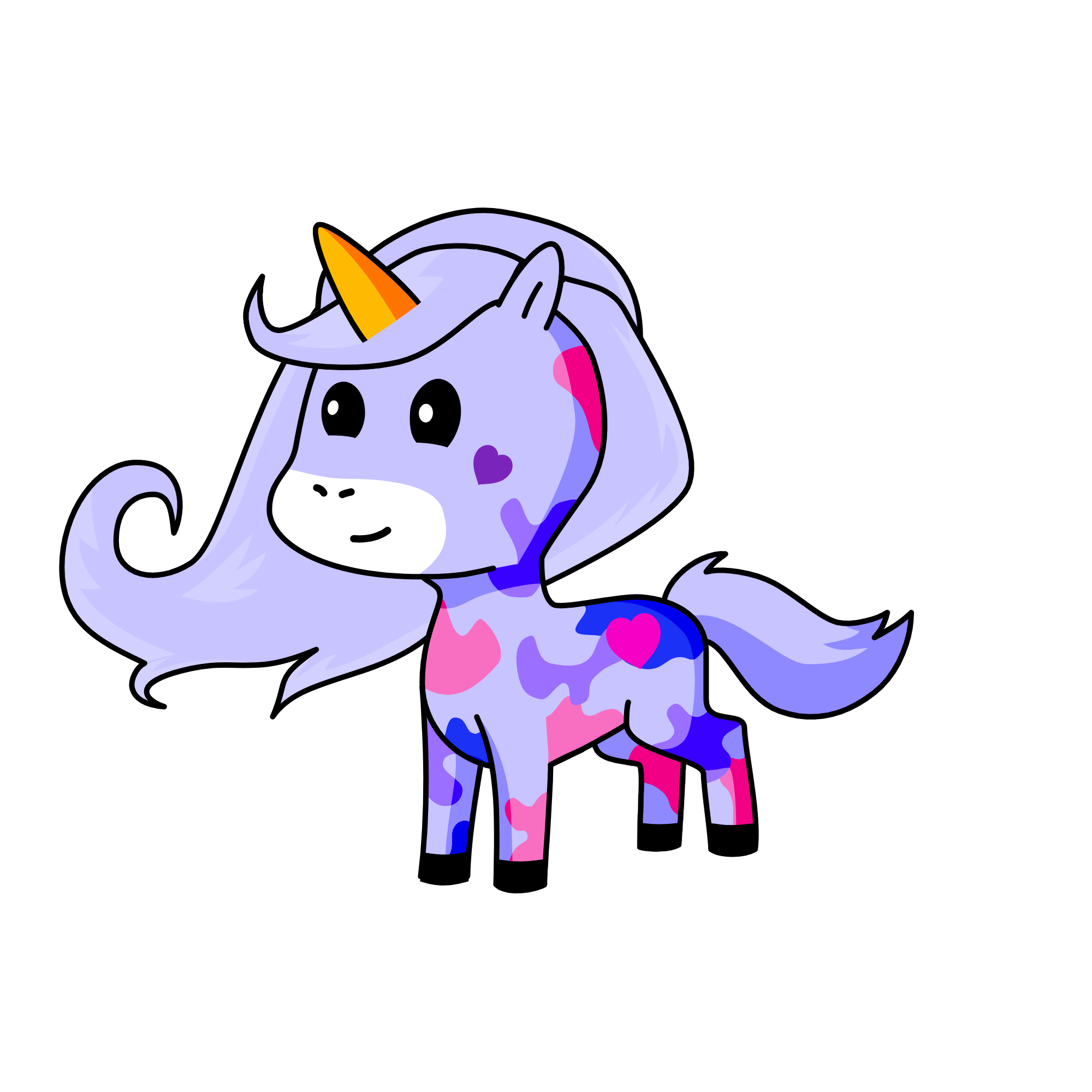 Pegasus, the unicorn