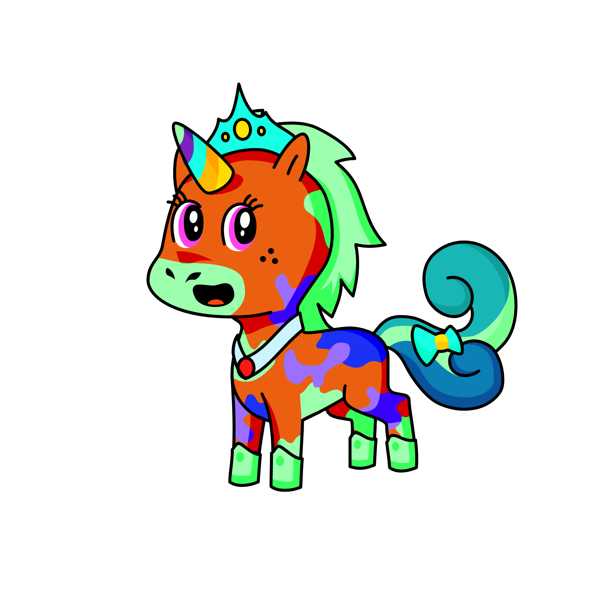 Mint, the unicorn