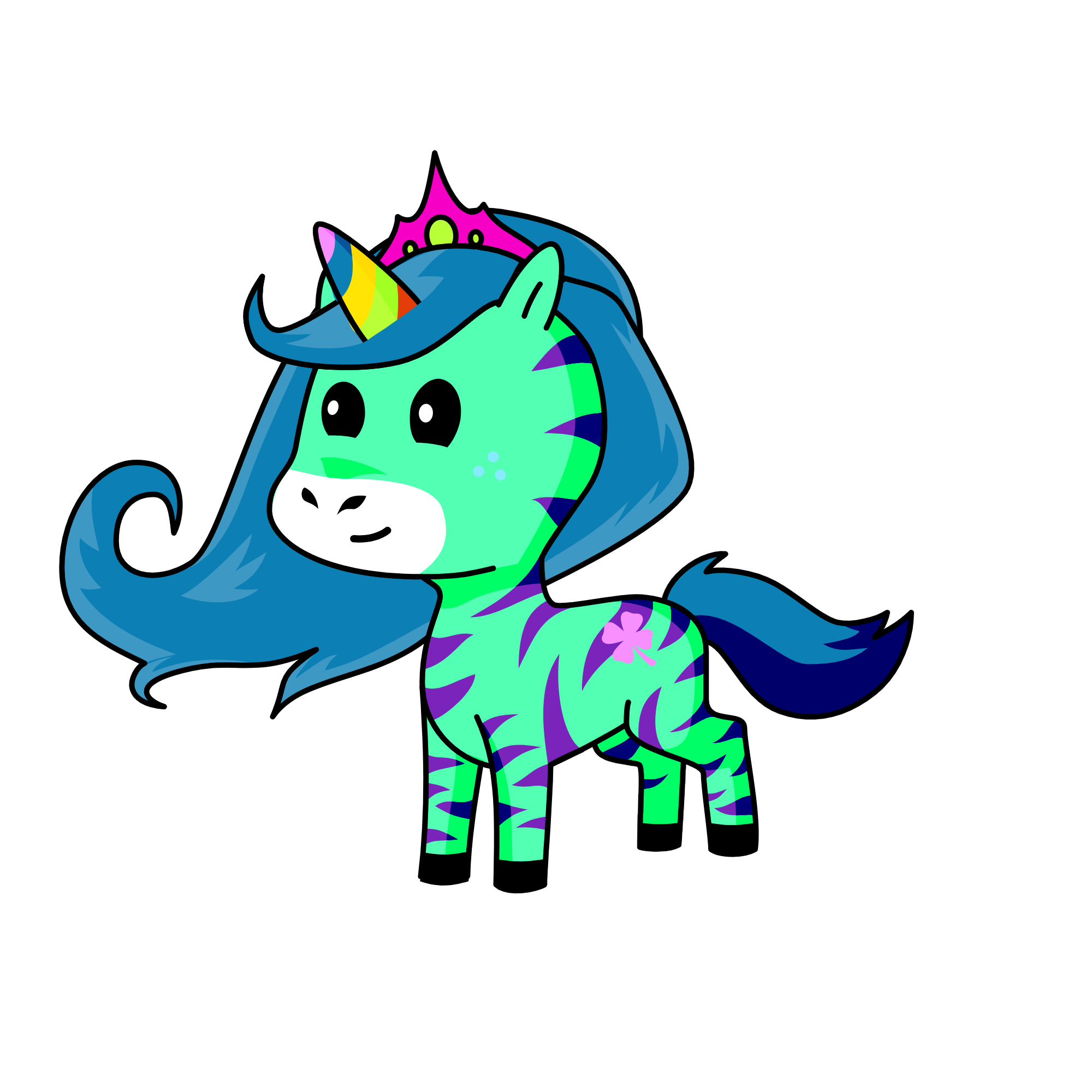 fluff, the unicorn