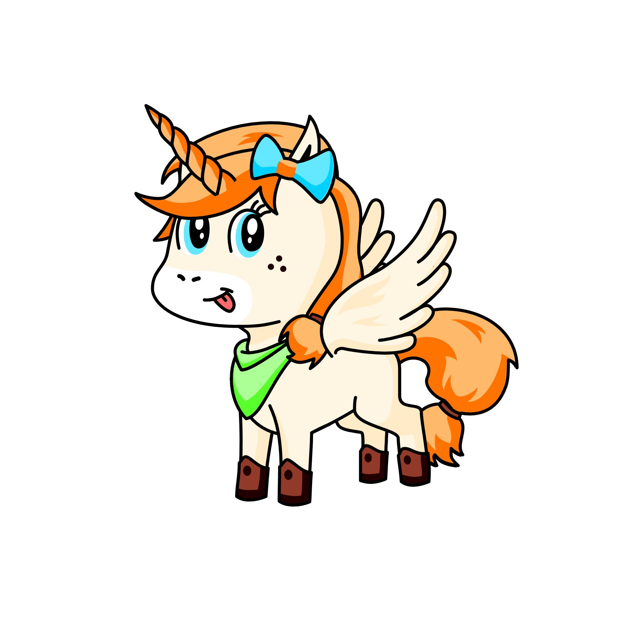 Mincraft Alex, the unicorn
