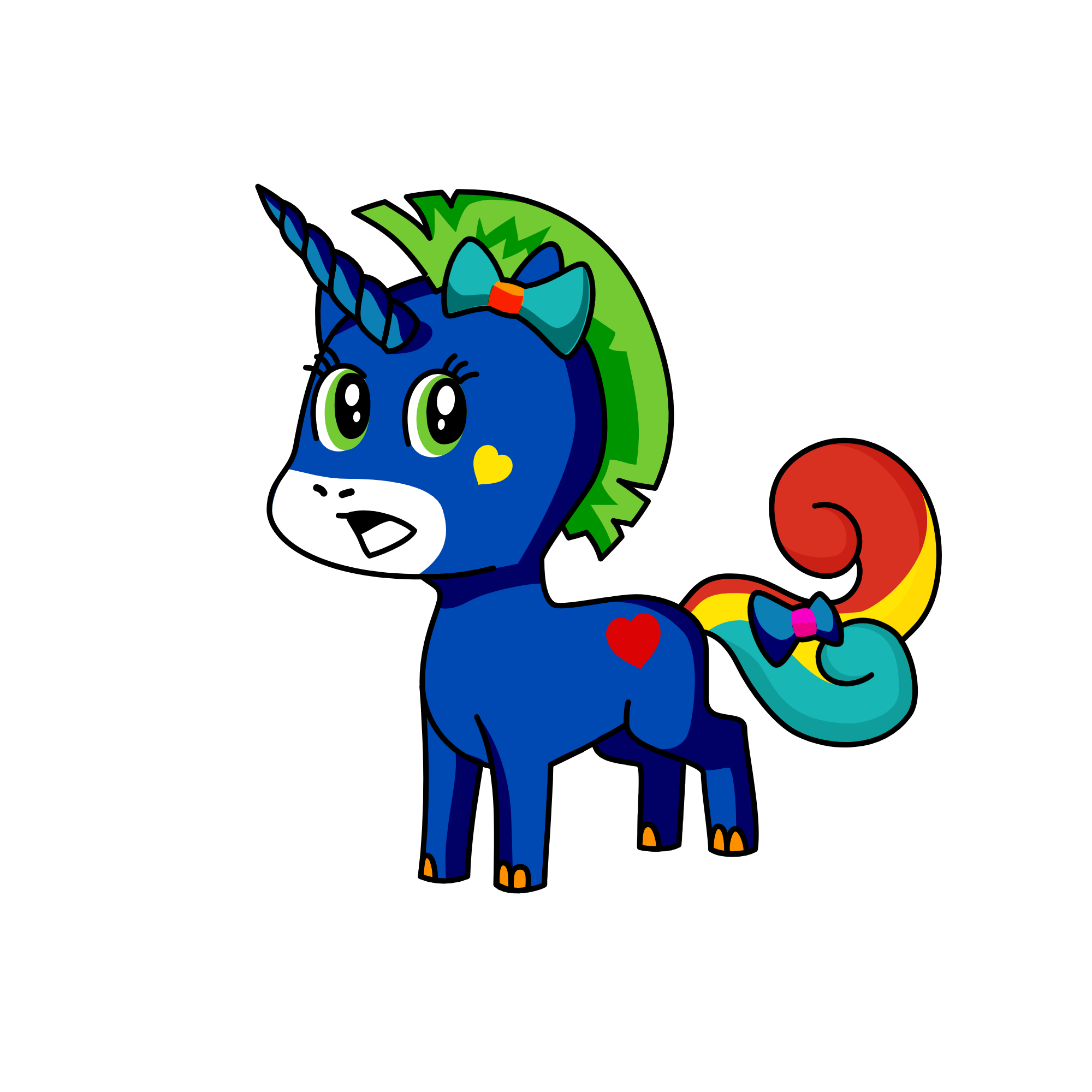 blu, the unicorn