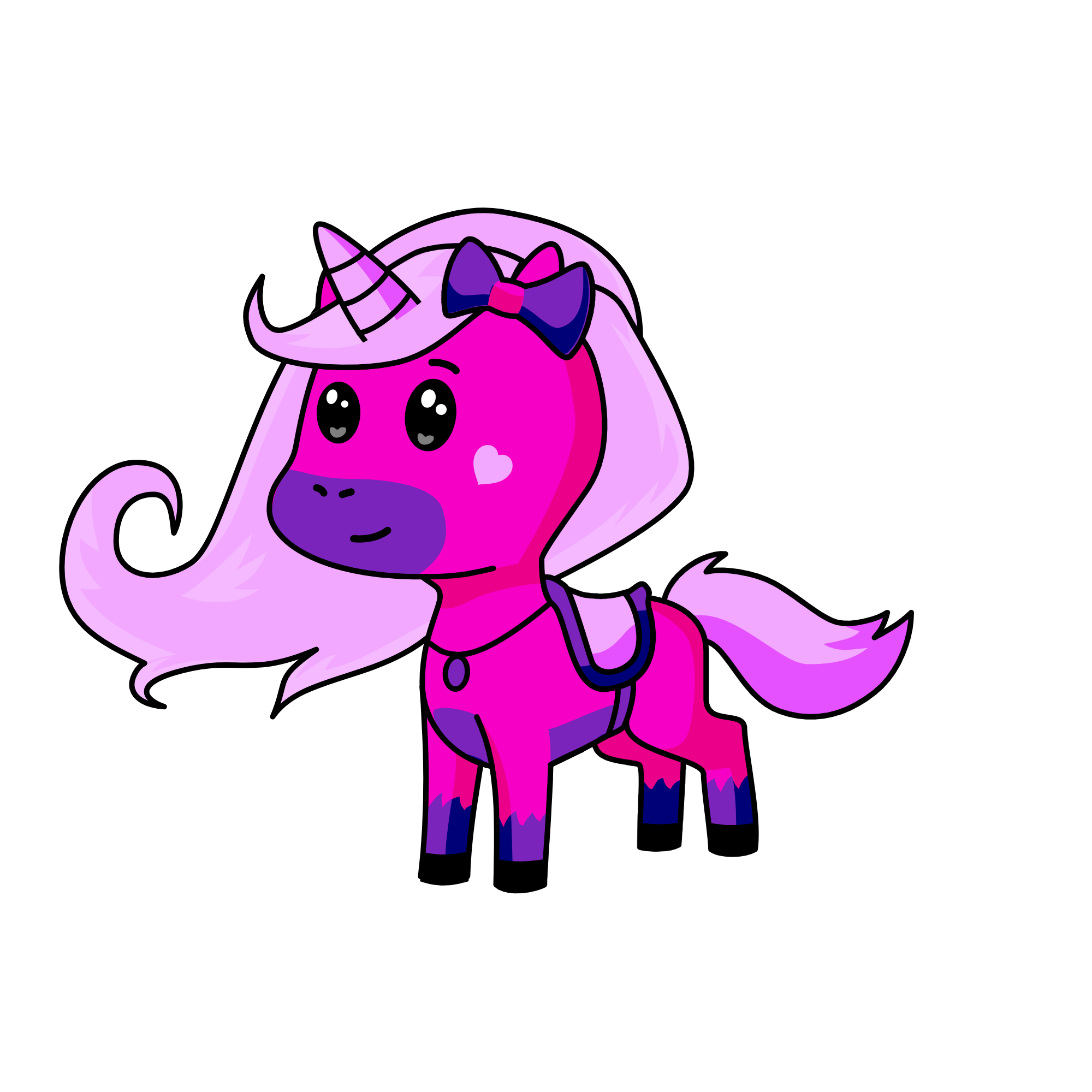 Pinky rock, the unicorn