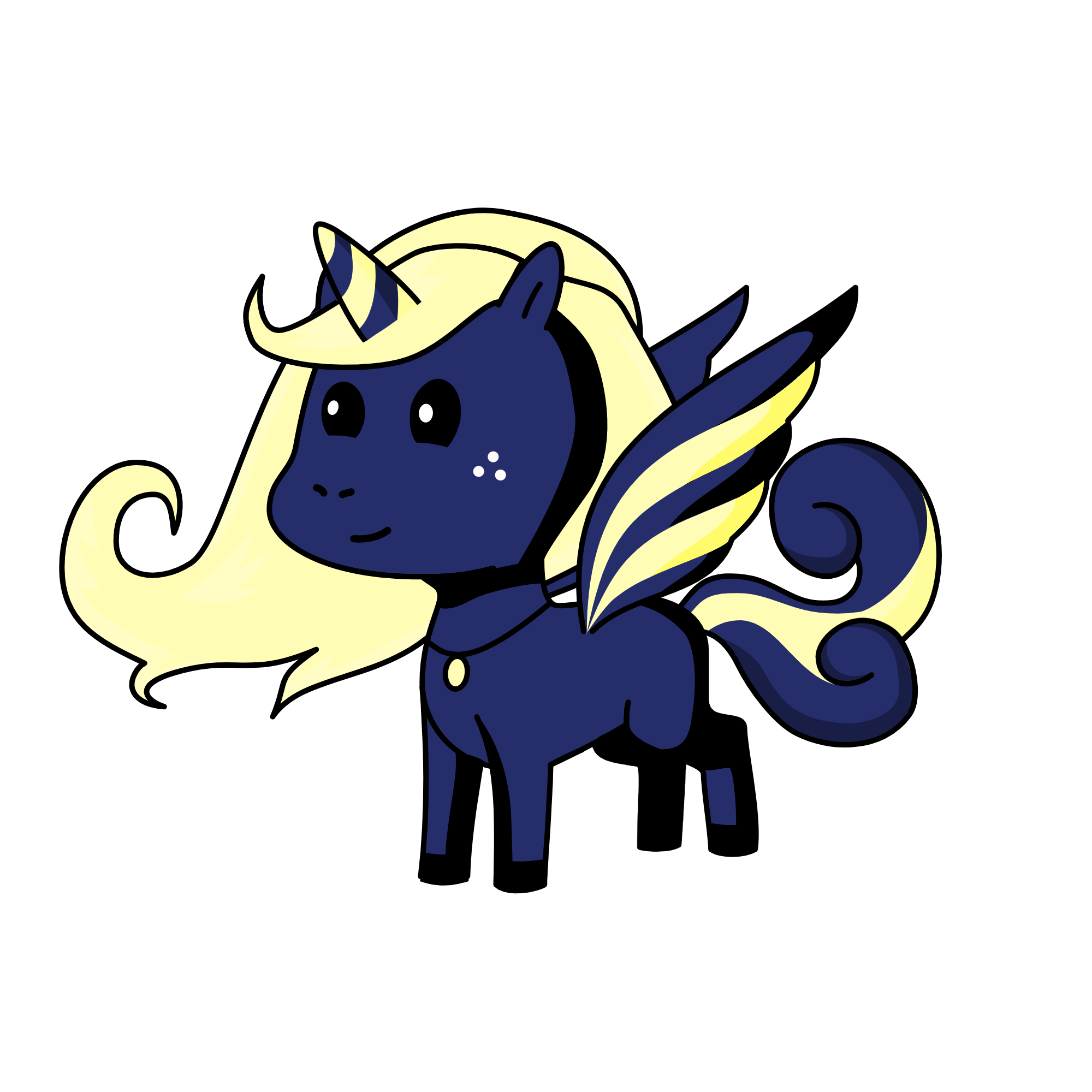 moonlight, the unicorn