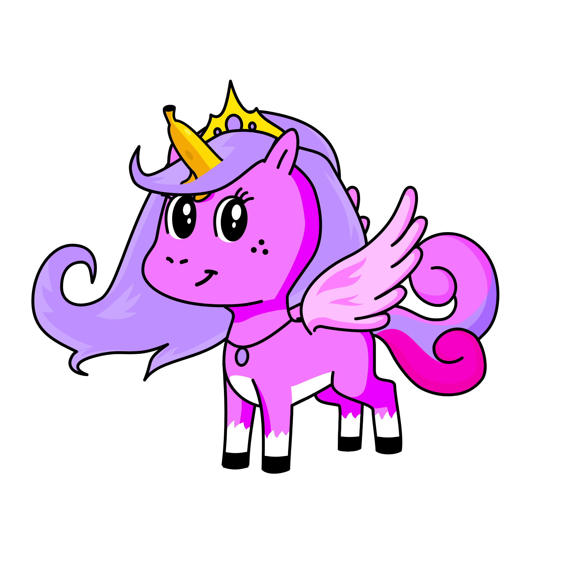 Princess Pink Banana, the unicorn