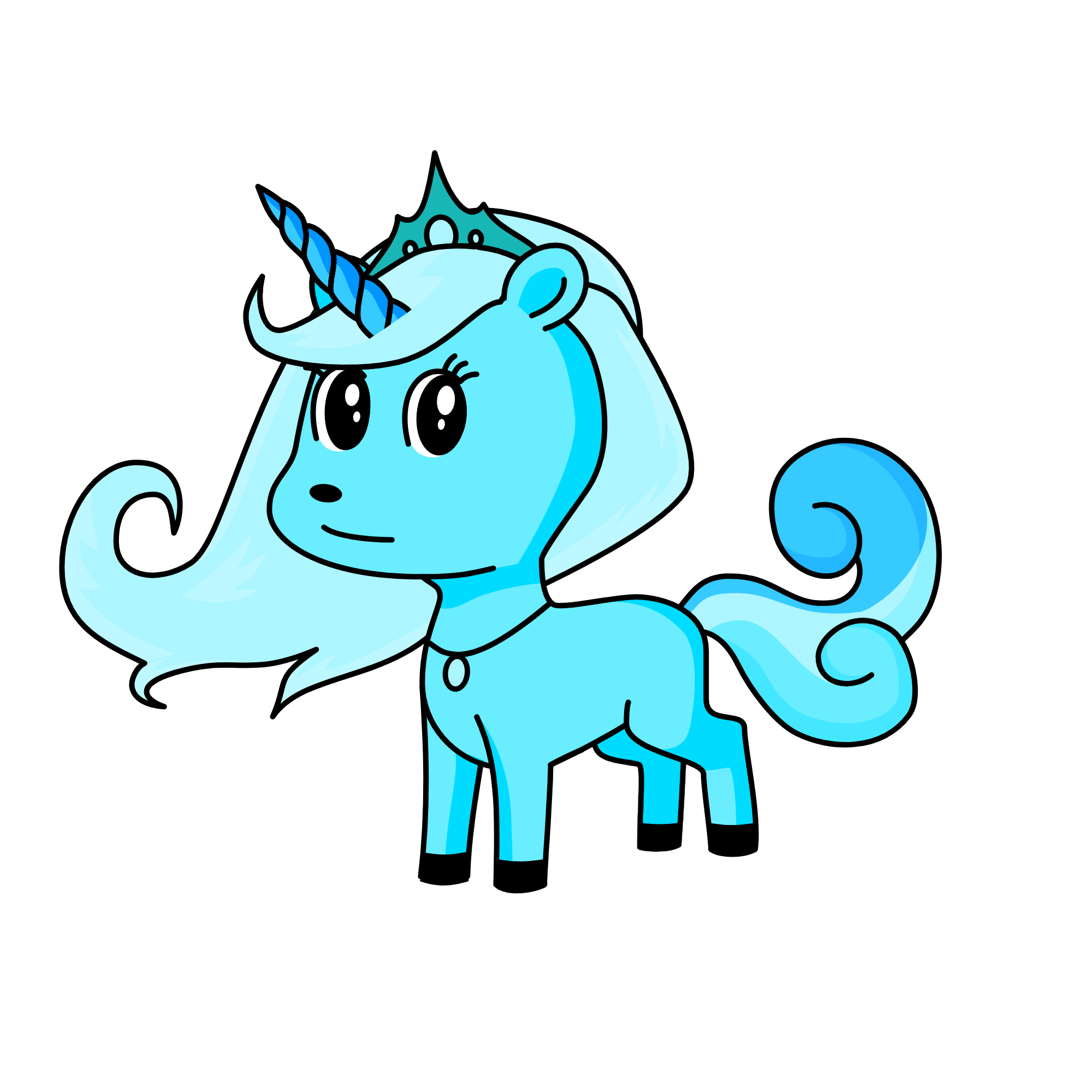 Princess Snowflake, the unicorn