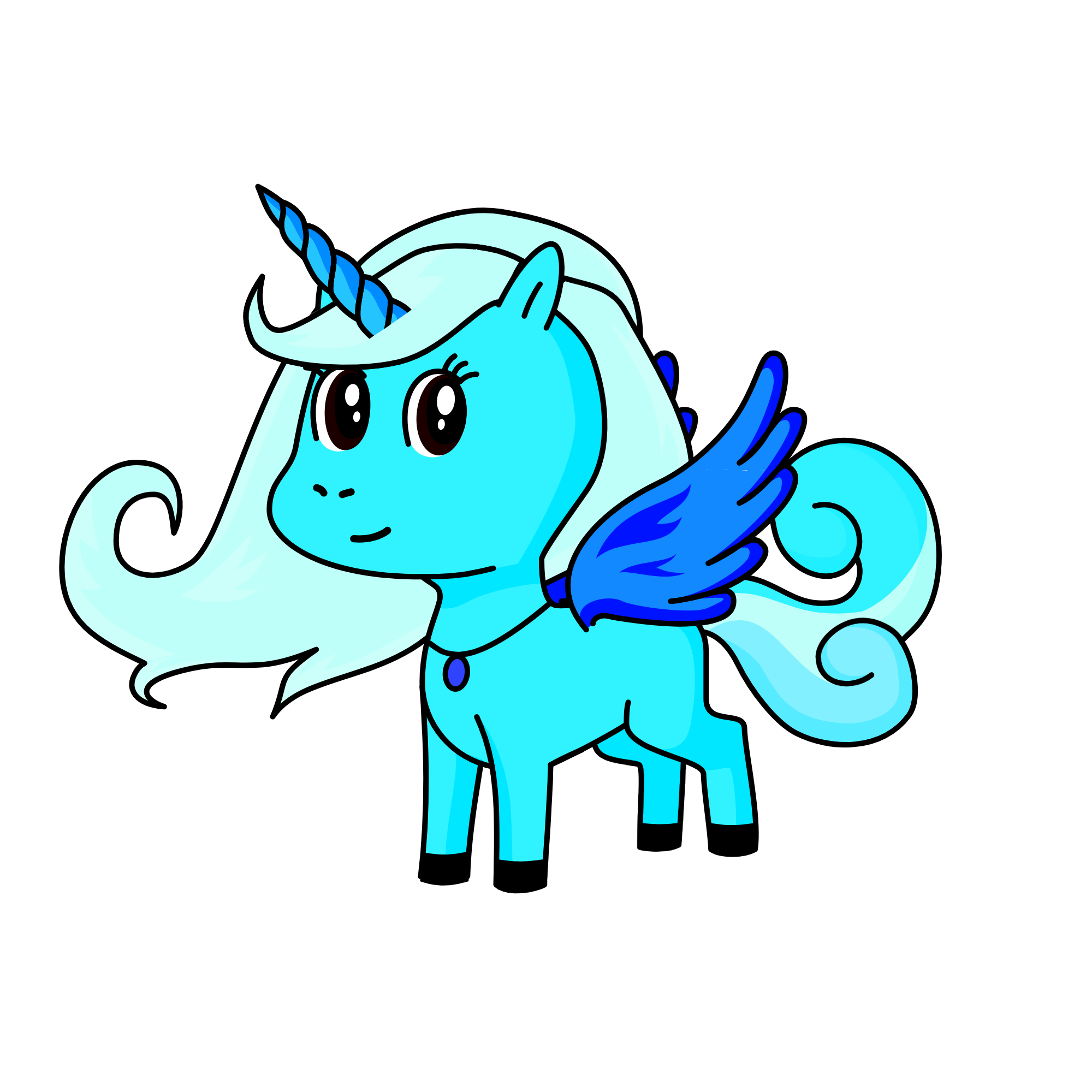 Princess Snowflake II, the unicorn