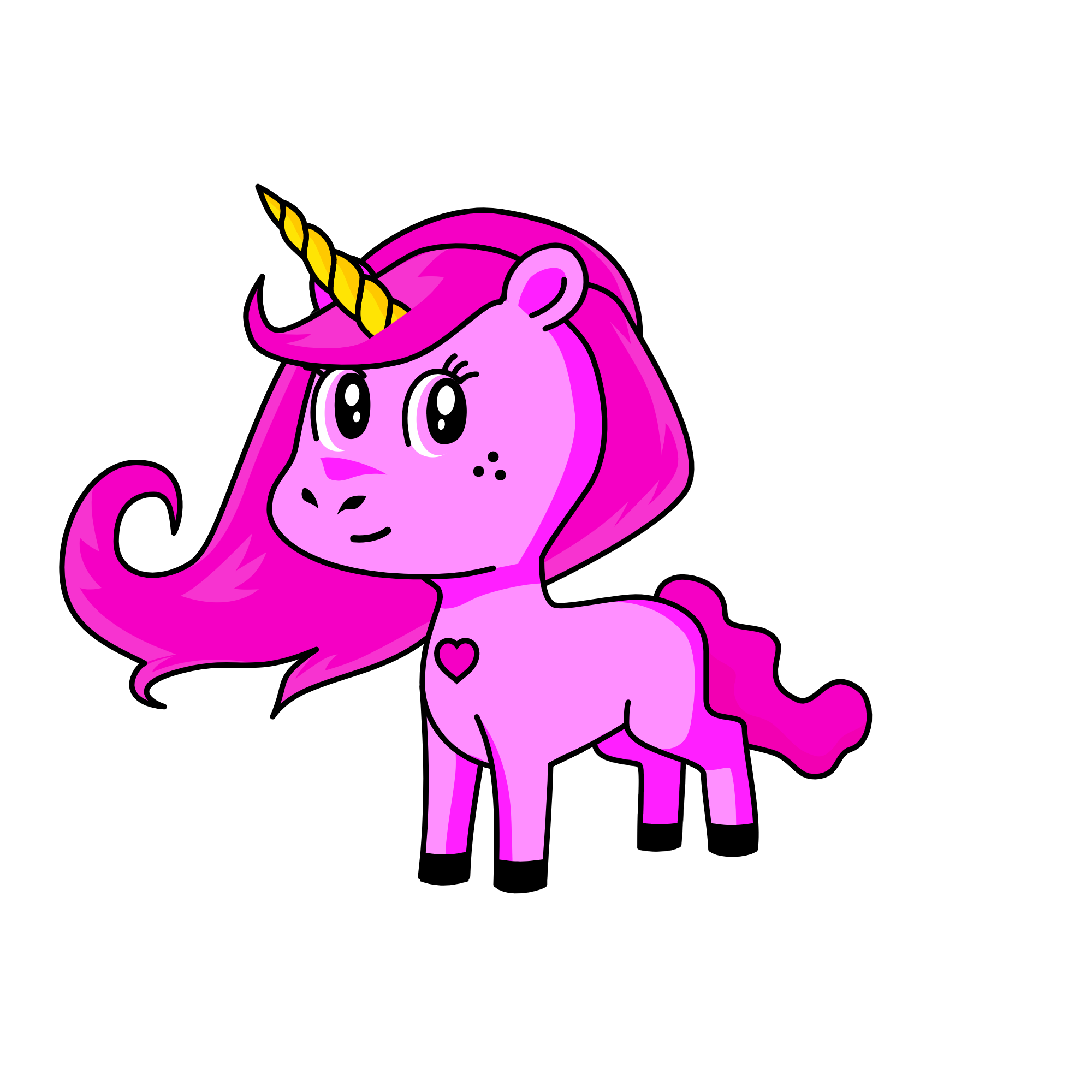 պինկի պաի, the unicorn