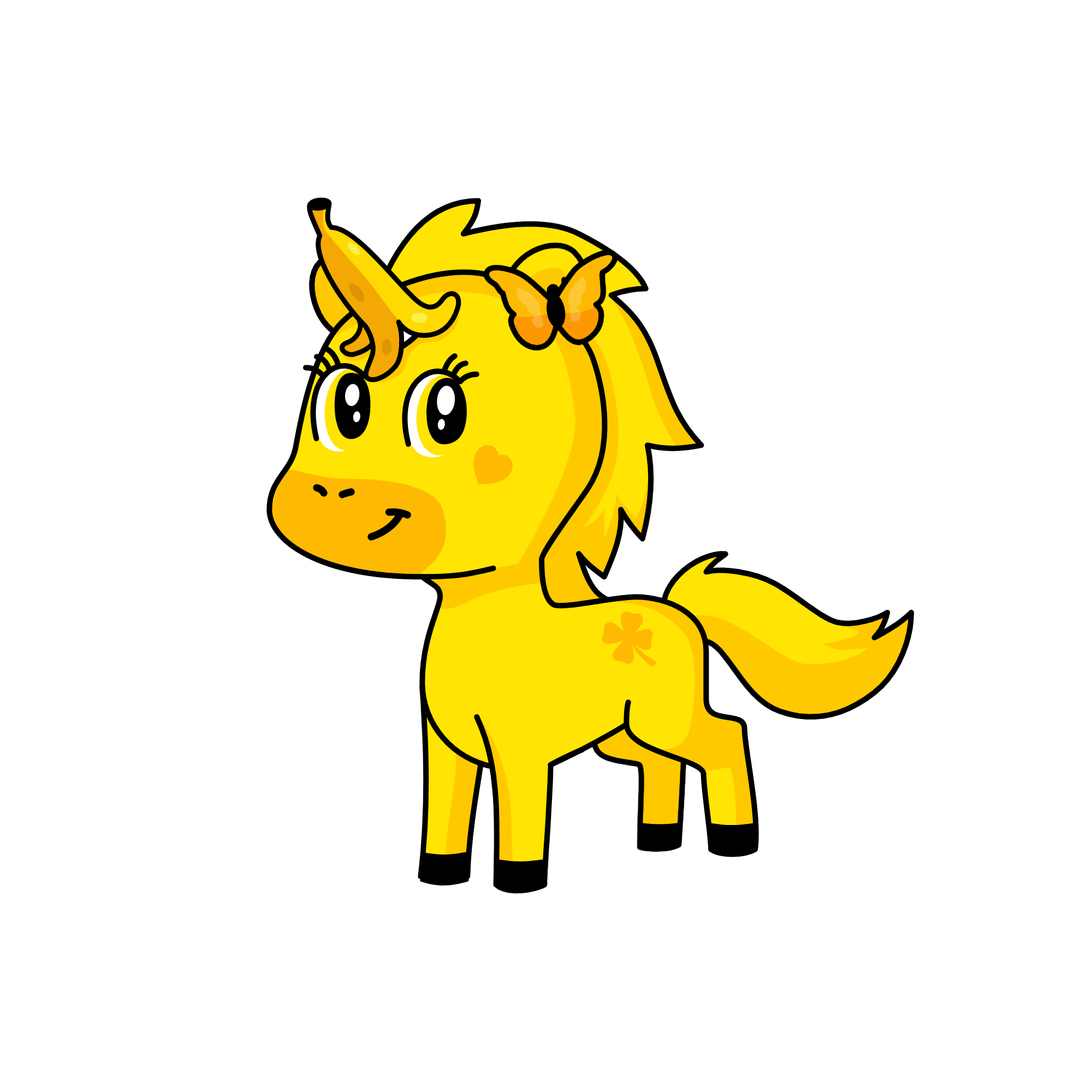 yellow, the unicorn