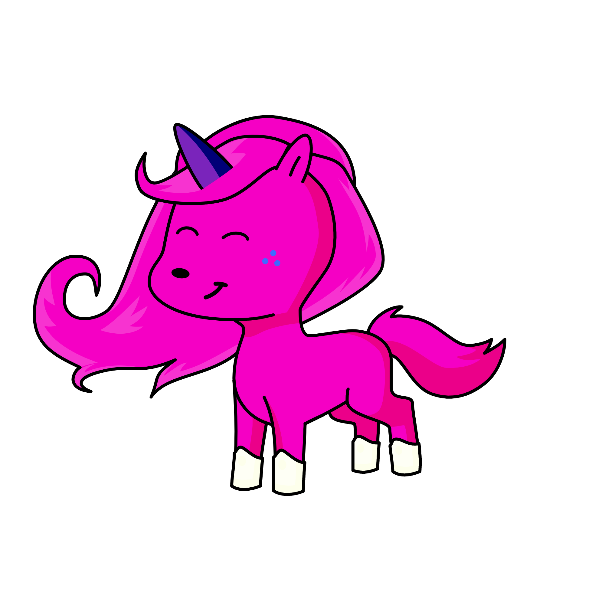Pinky!, the unicorn