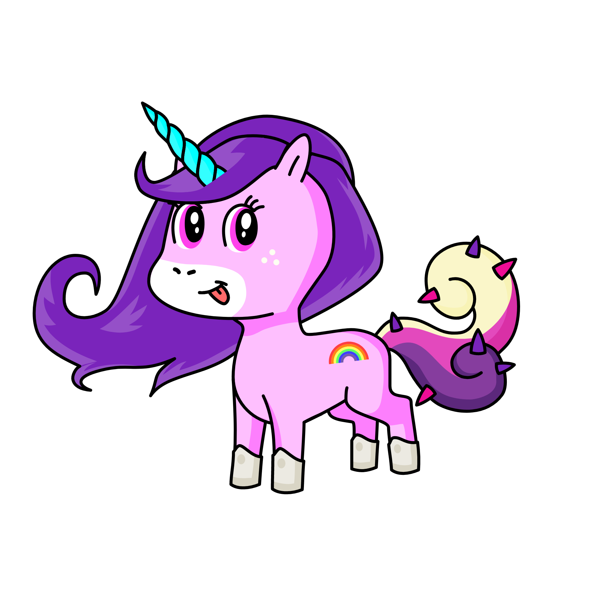 Sapphire, the unicorn