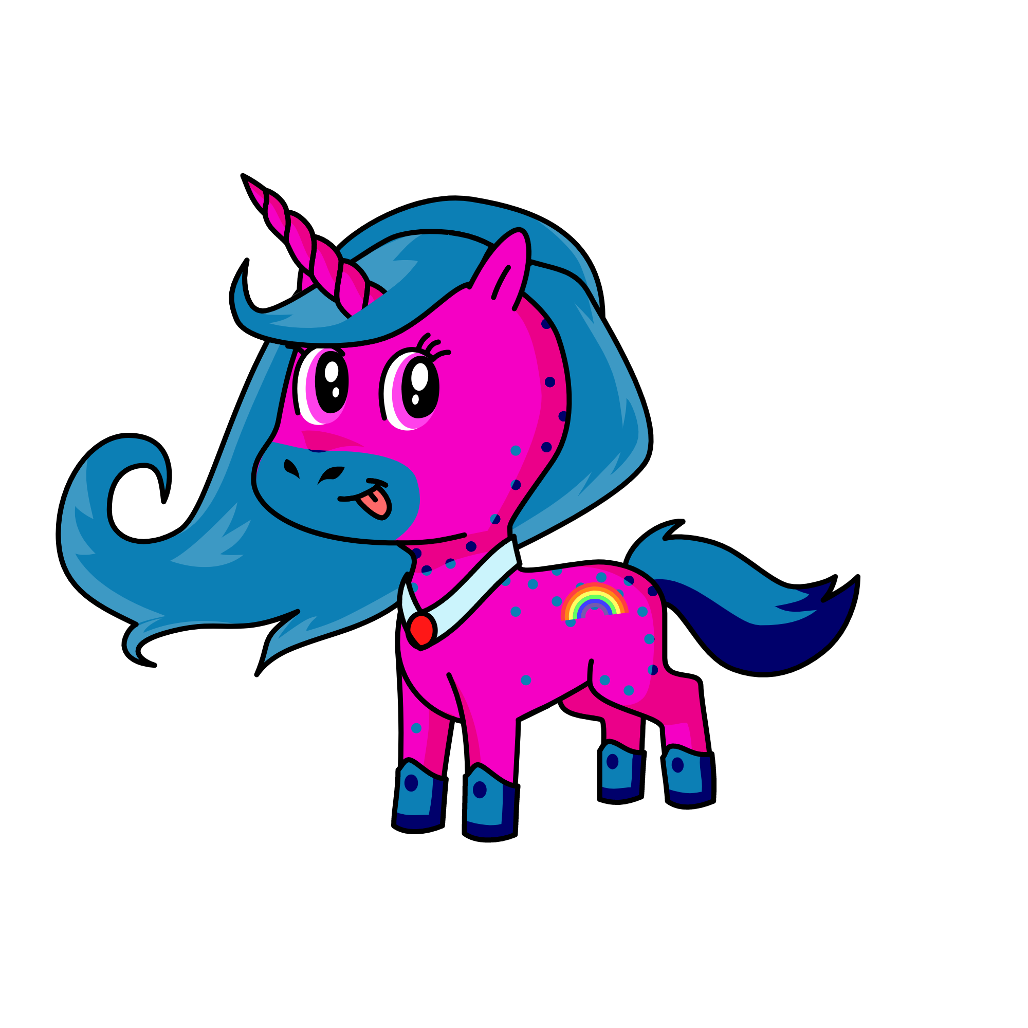 Midnightrainbowshimmer, the unicorn