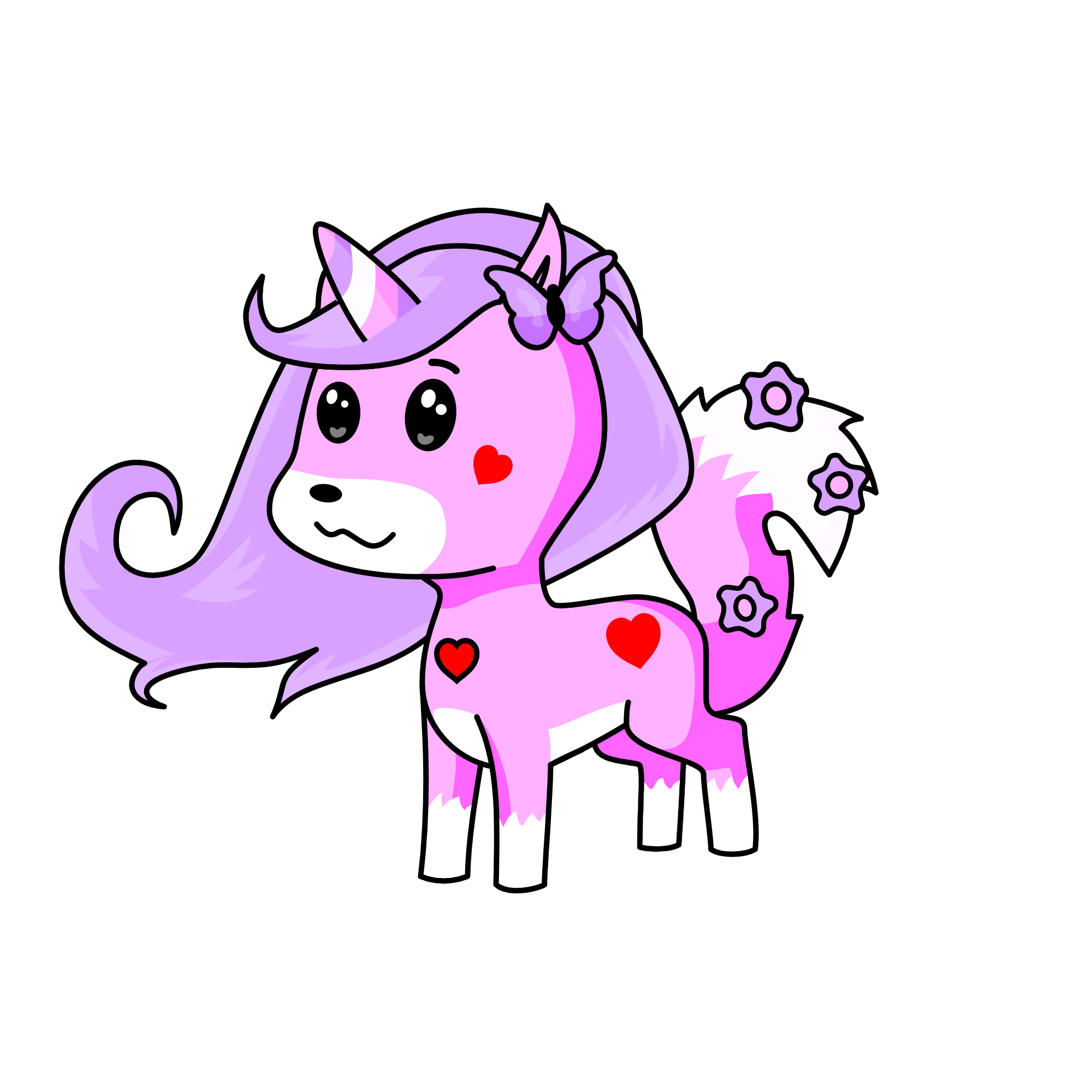 Queen adorable fox.🦊, the unicorn