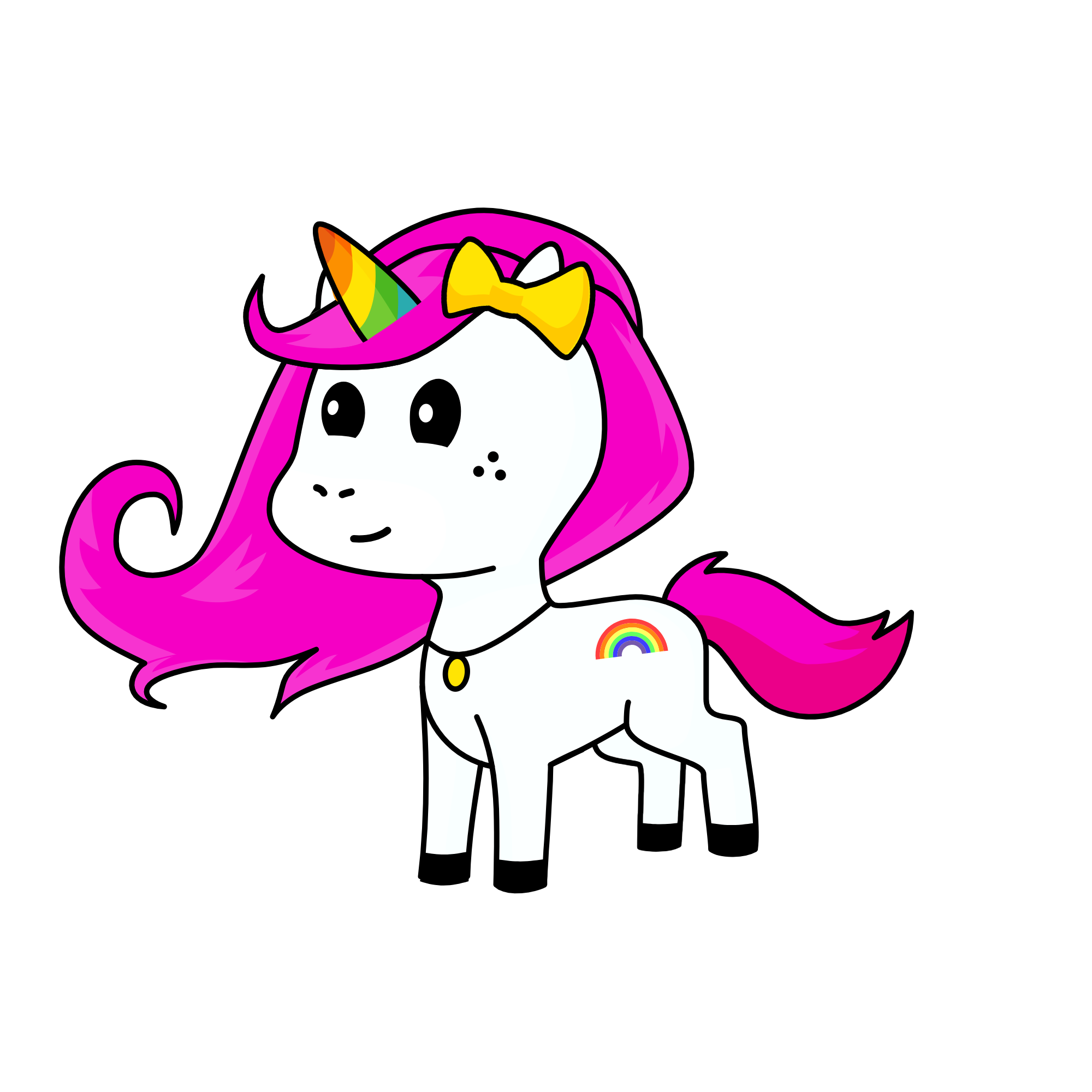 Rainbow, the unicorn