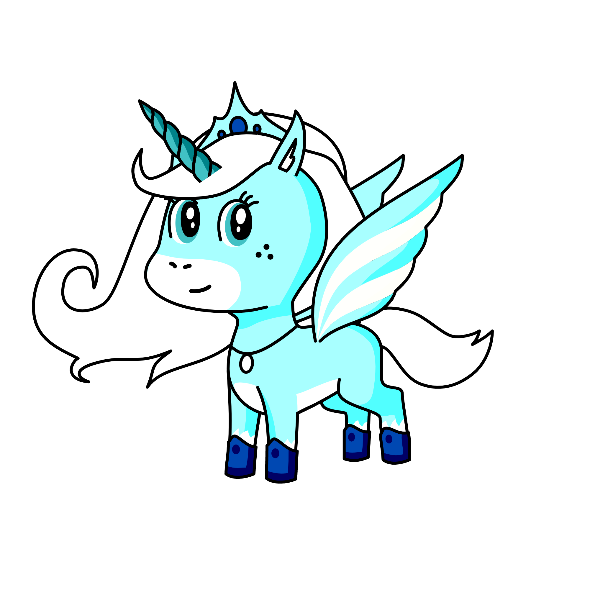 Princess Winter, the unicorn