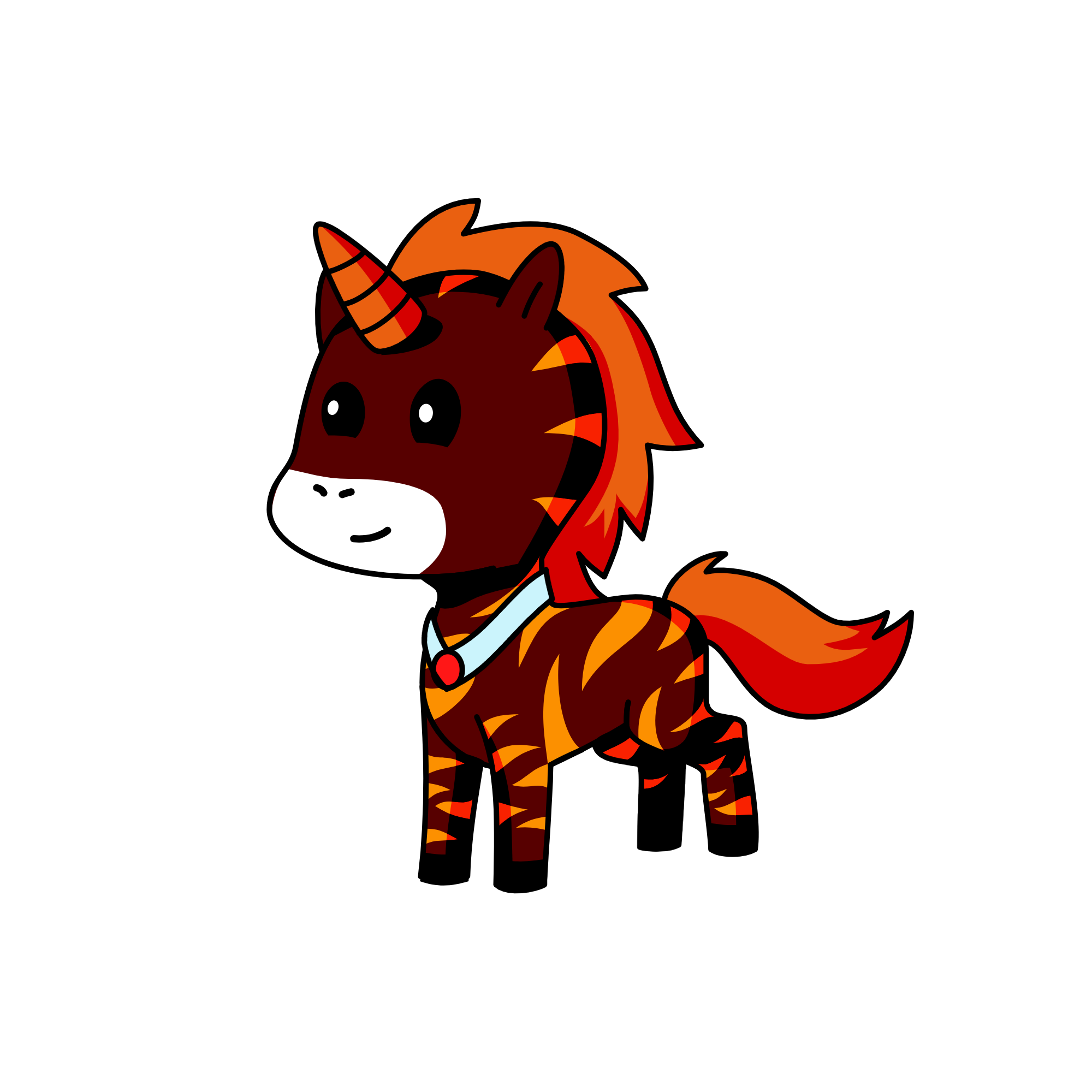 Fire, the unicorn