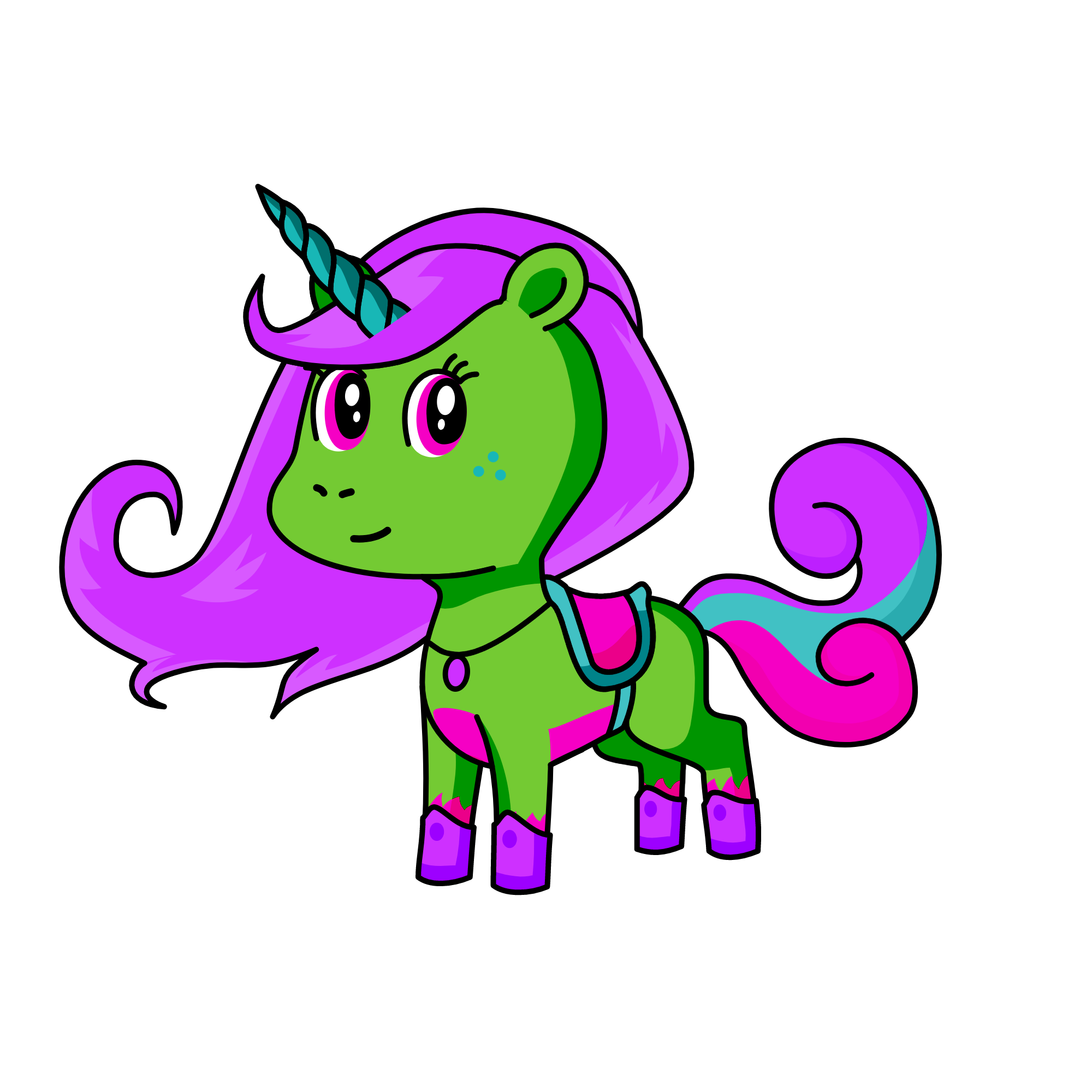 pinky, the unicorn