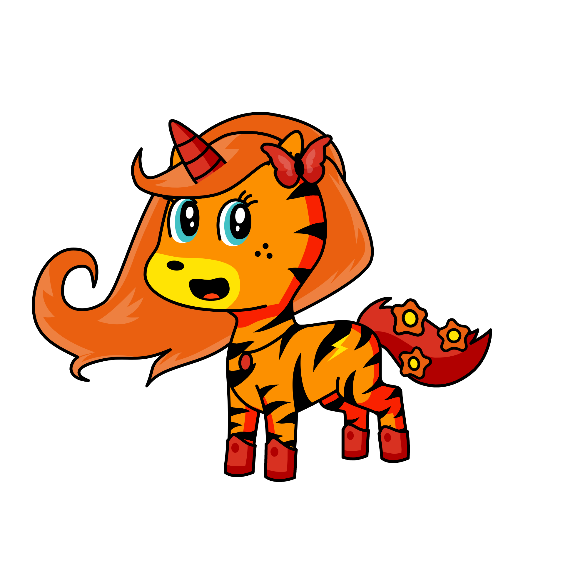 butterfly, the unicorn