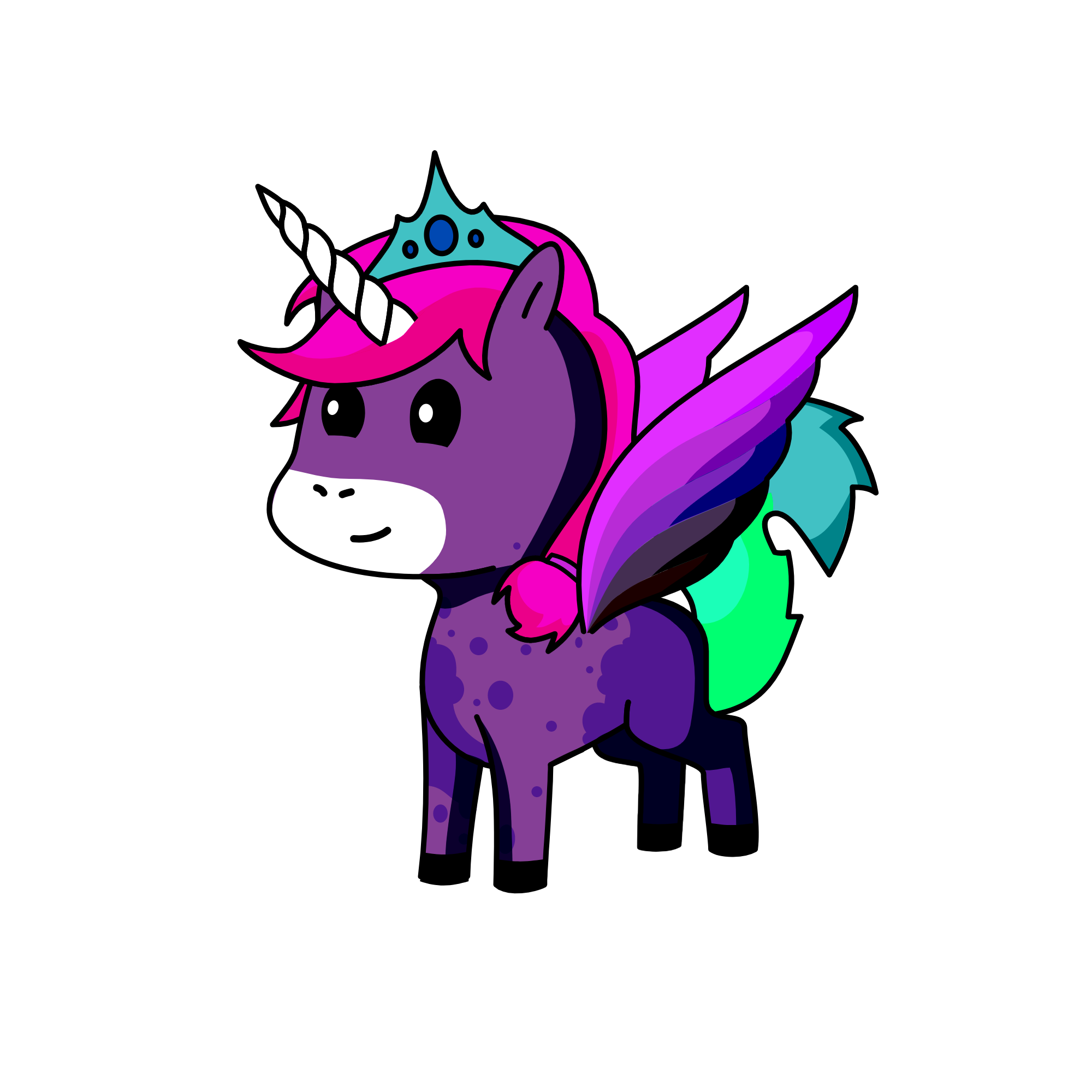 Princess morado, the unicorn