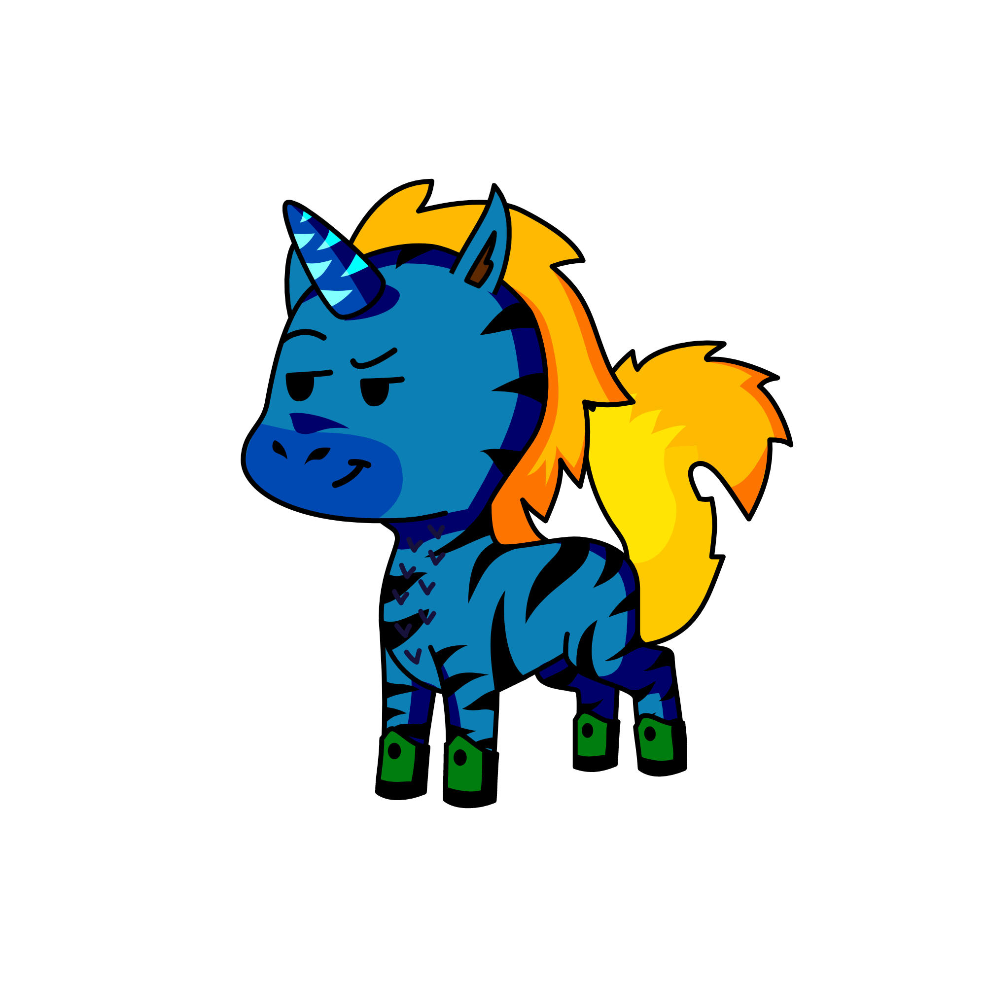 Hunkyhair Jr., the unicorn