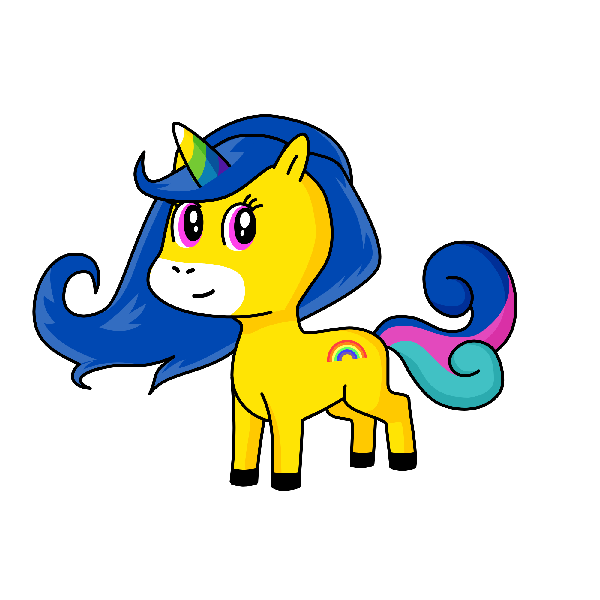Rainbow Unicorn, the unicorn