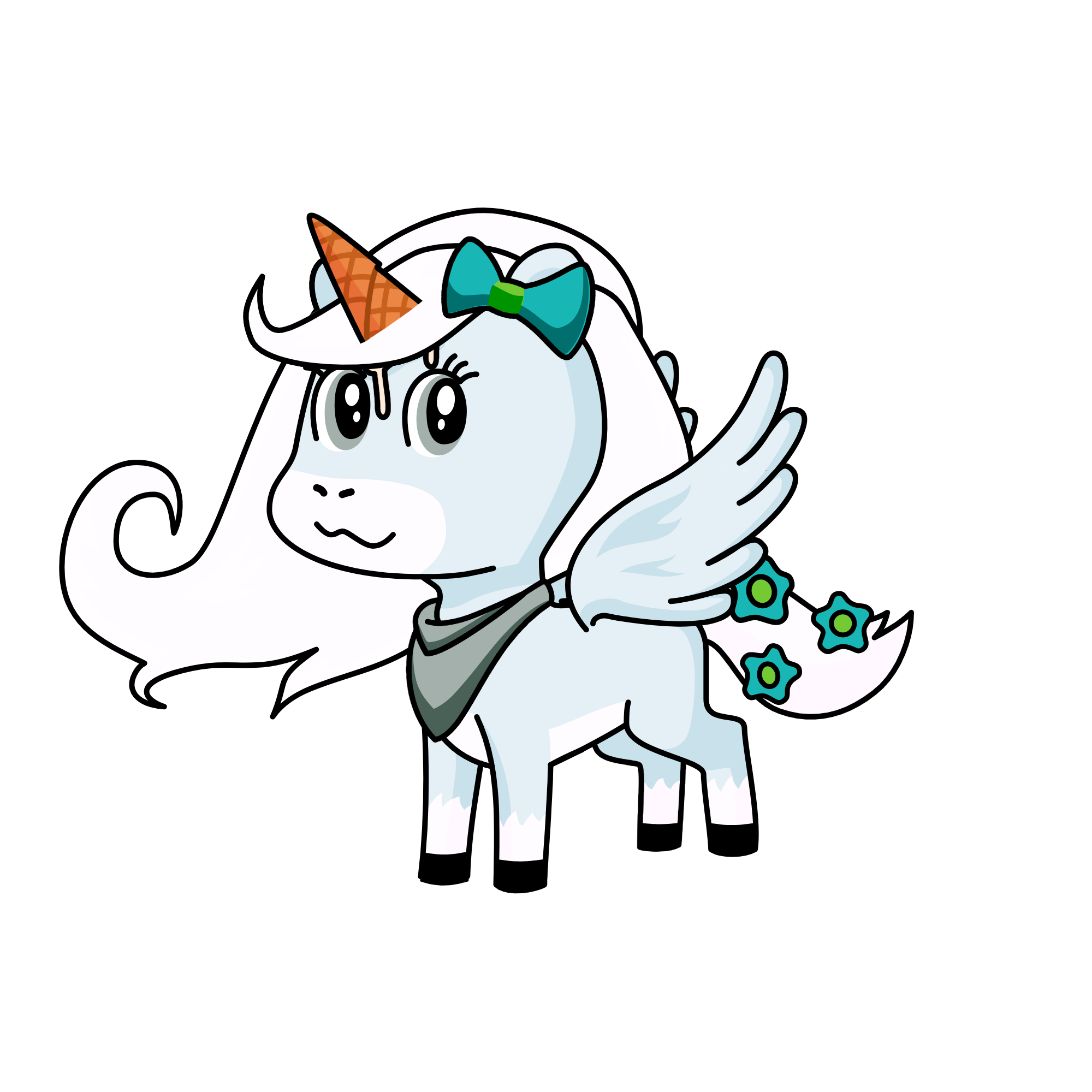 ice cream girl, the unicorn