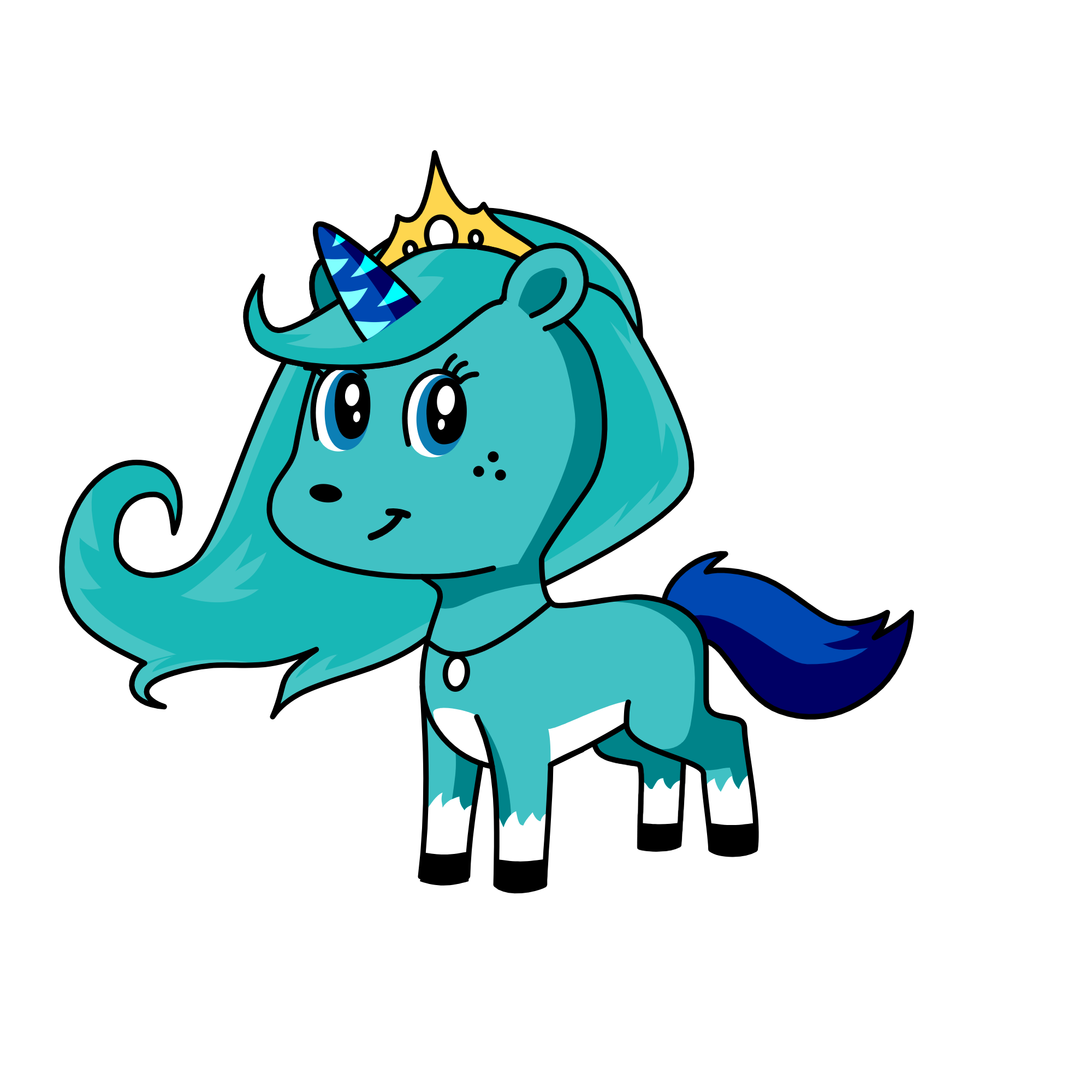 Winter, the unicorn