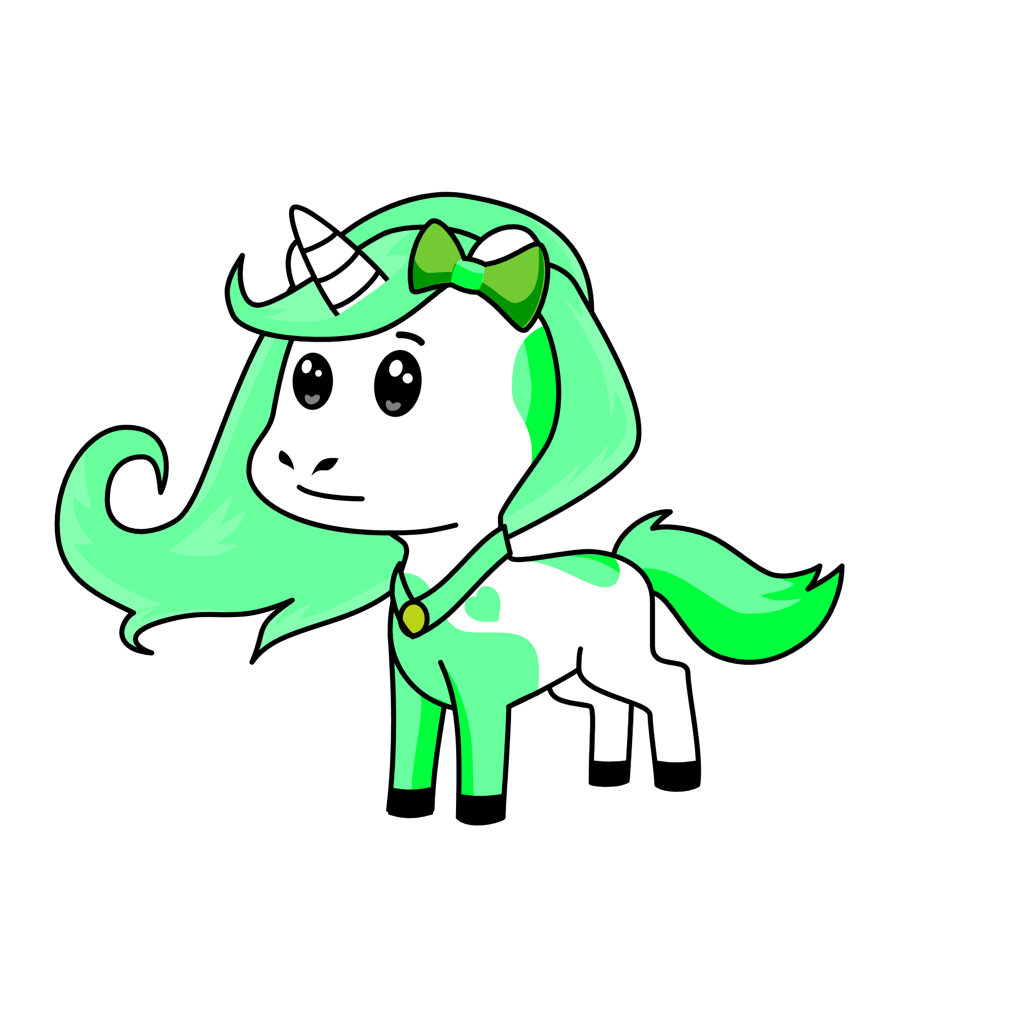 Minty, the unicorn