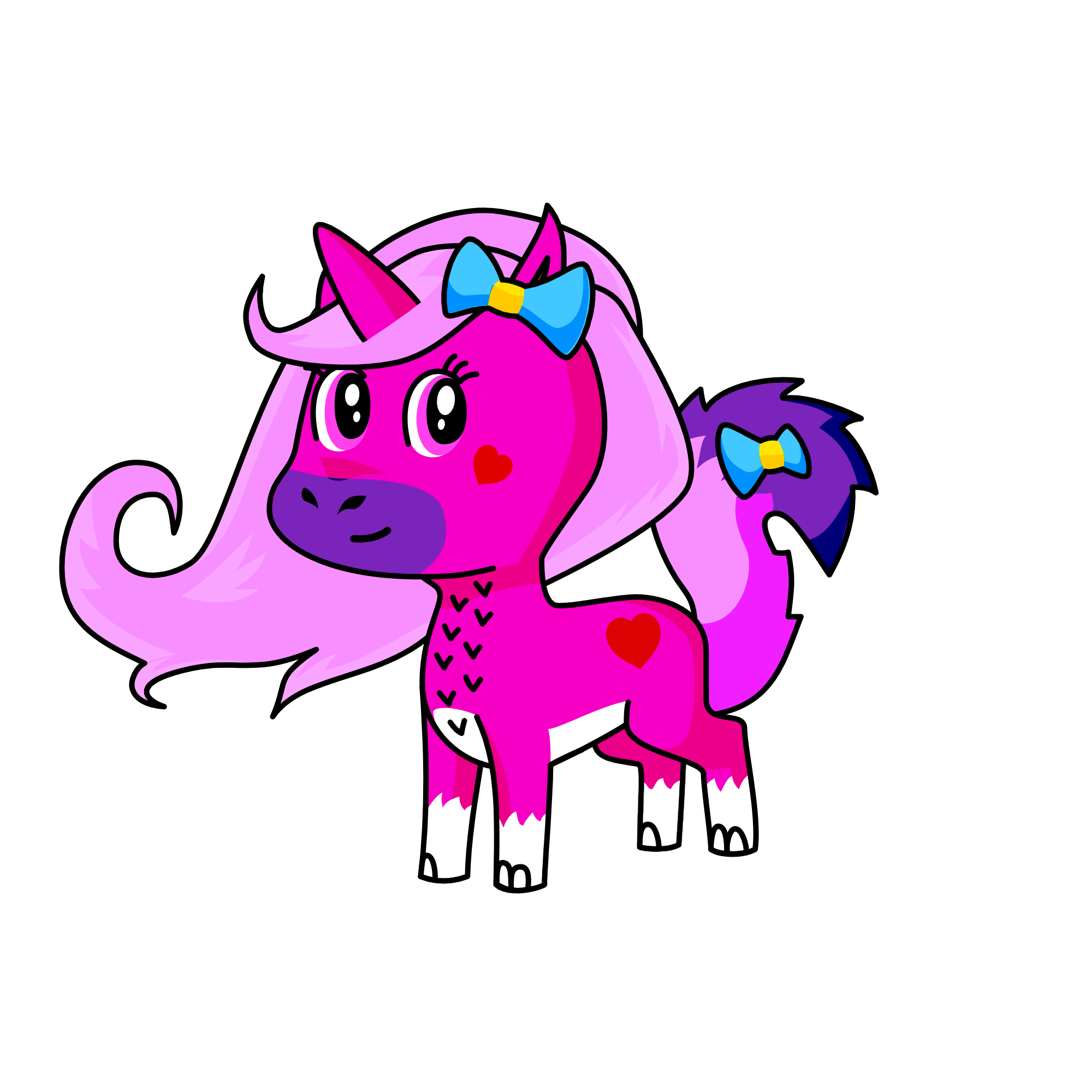 Fluffy, the unicorn