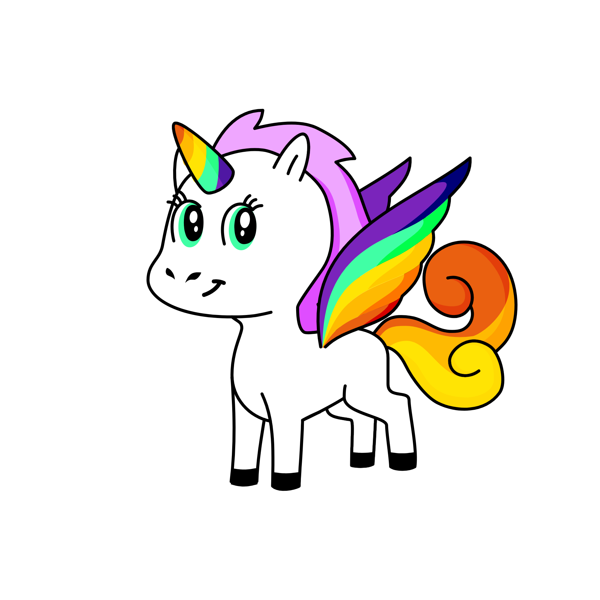 Arcoiris, the unicorn