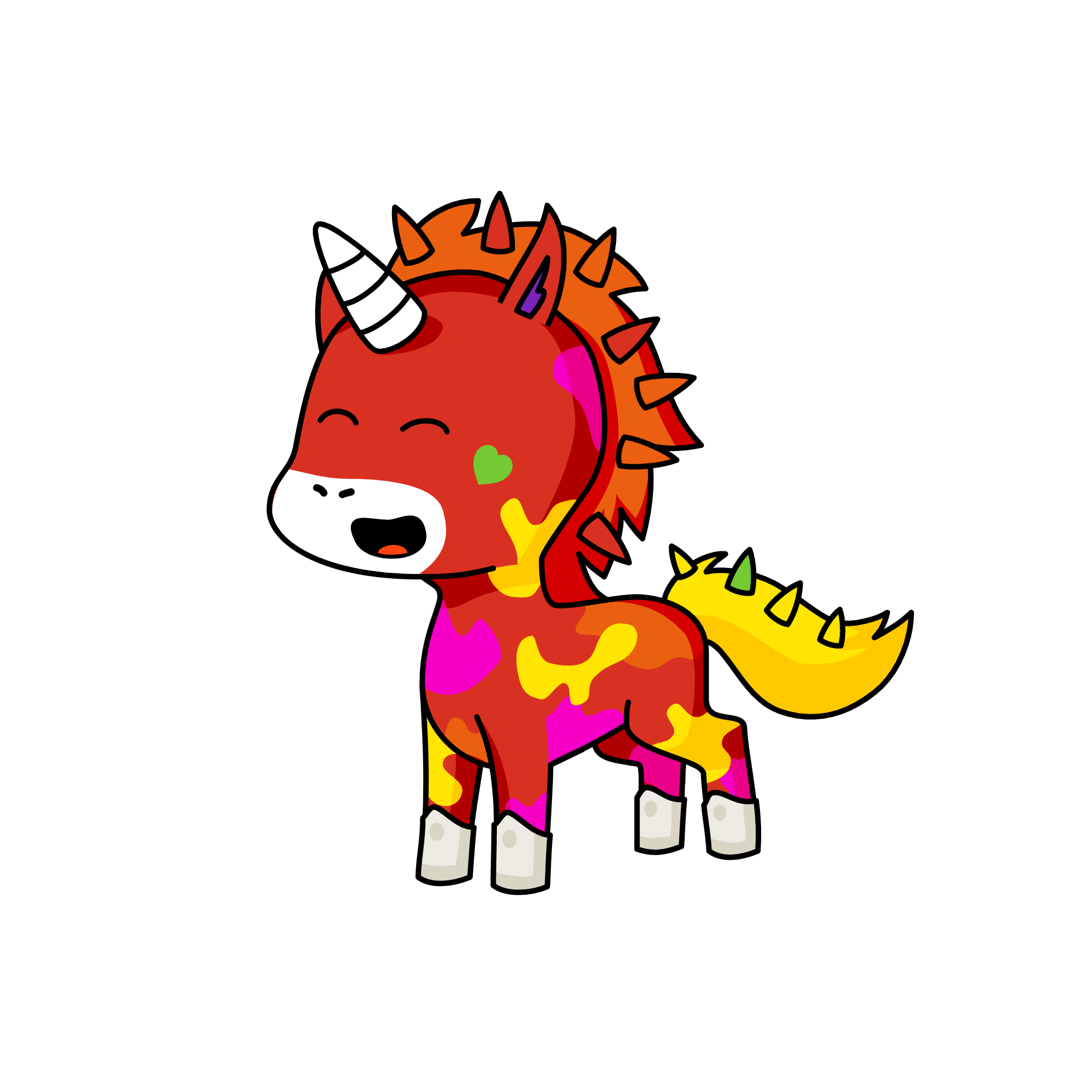 Rainbow, the unicorn