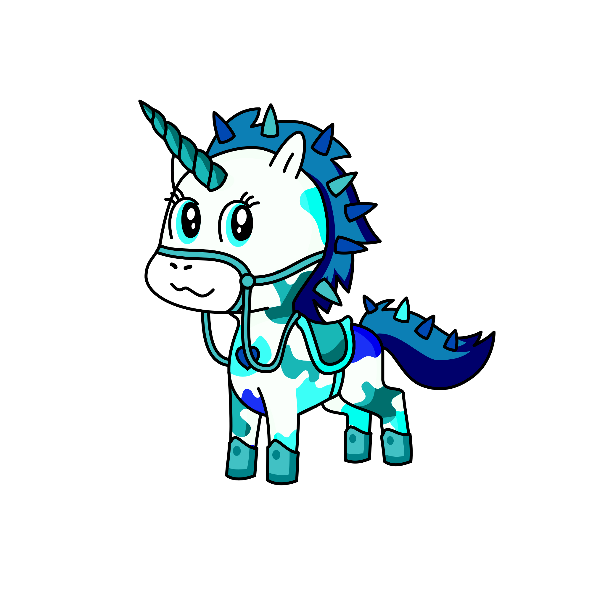 Snowflake foal shine, the unicorn