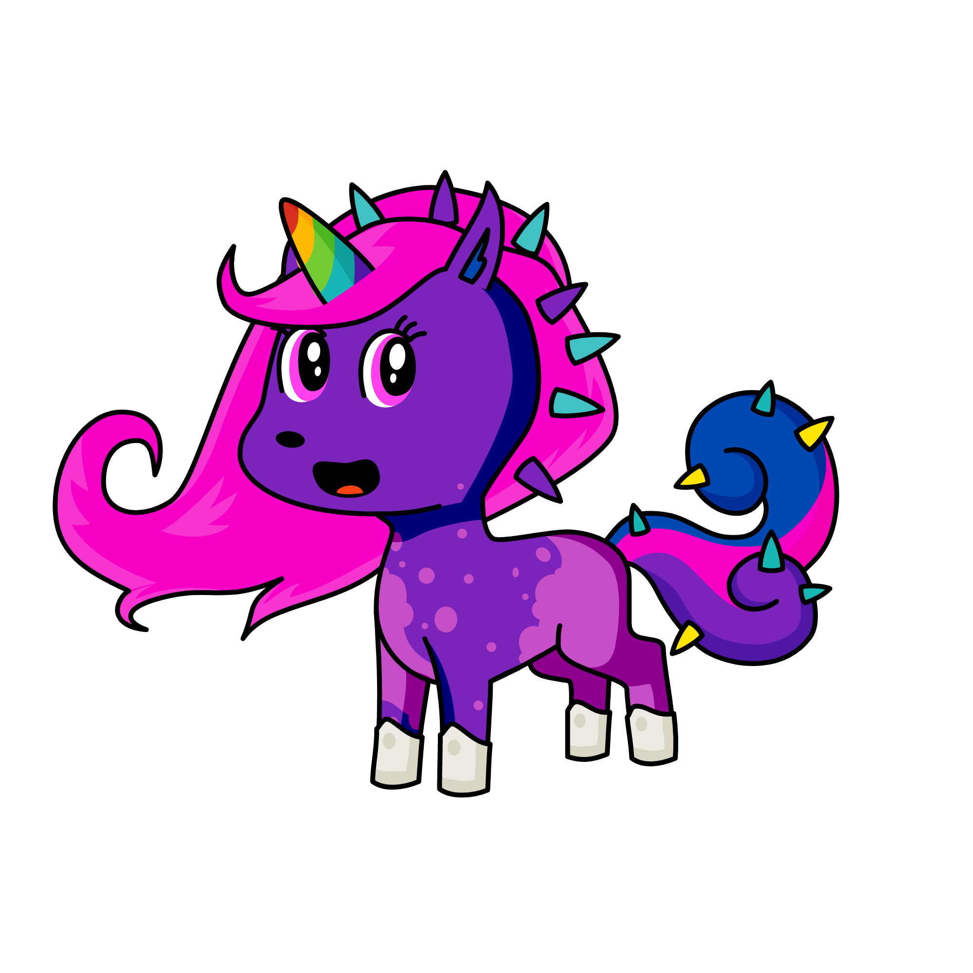 SPIKY, the unicorn
