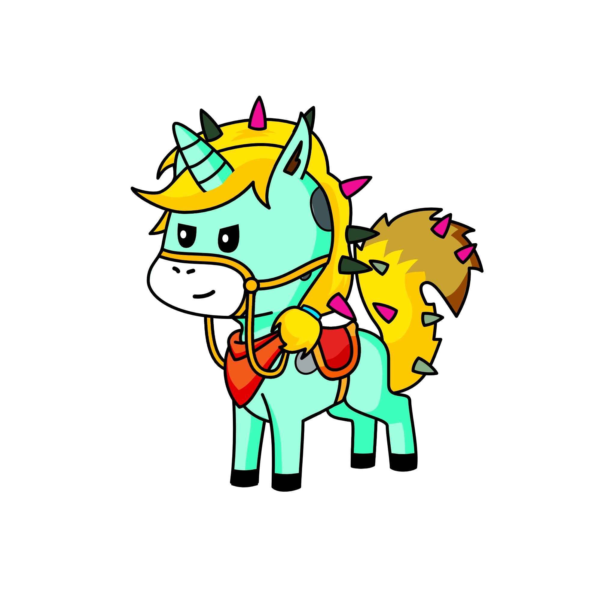 moonlight warriored, the unicorn