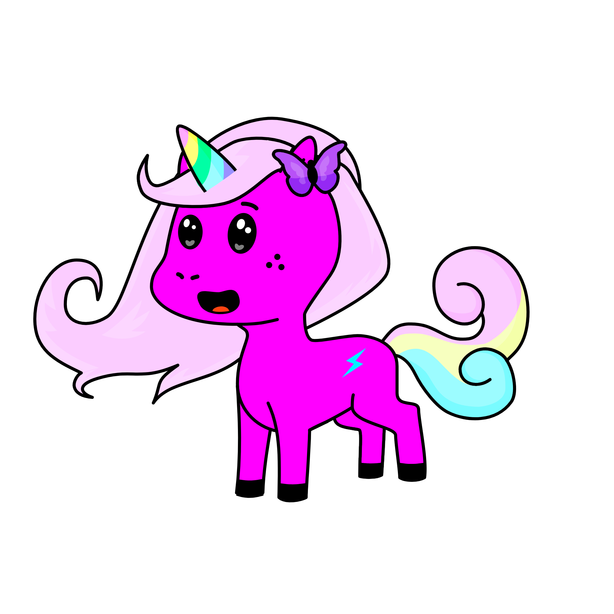 pink stormy, the unicorn