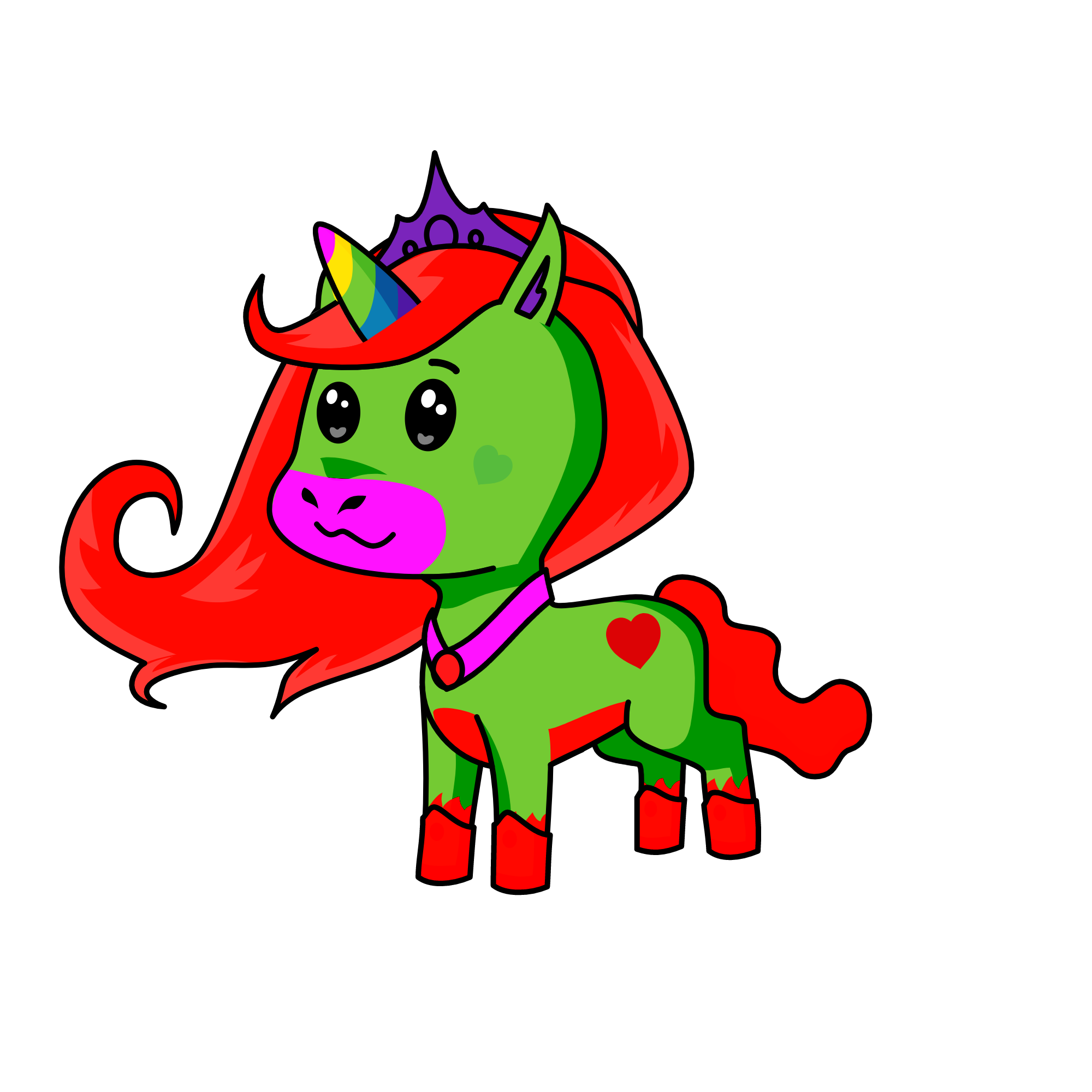 flower, the unicorn