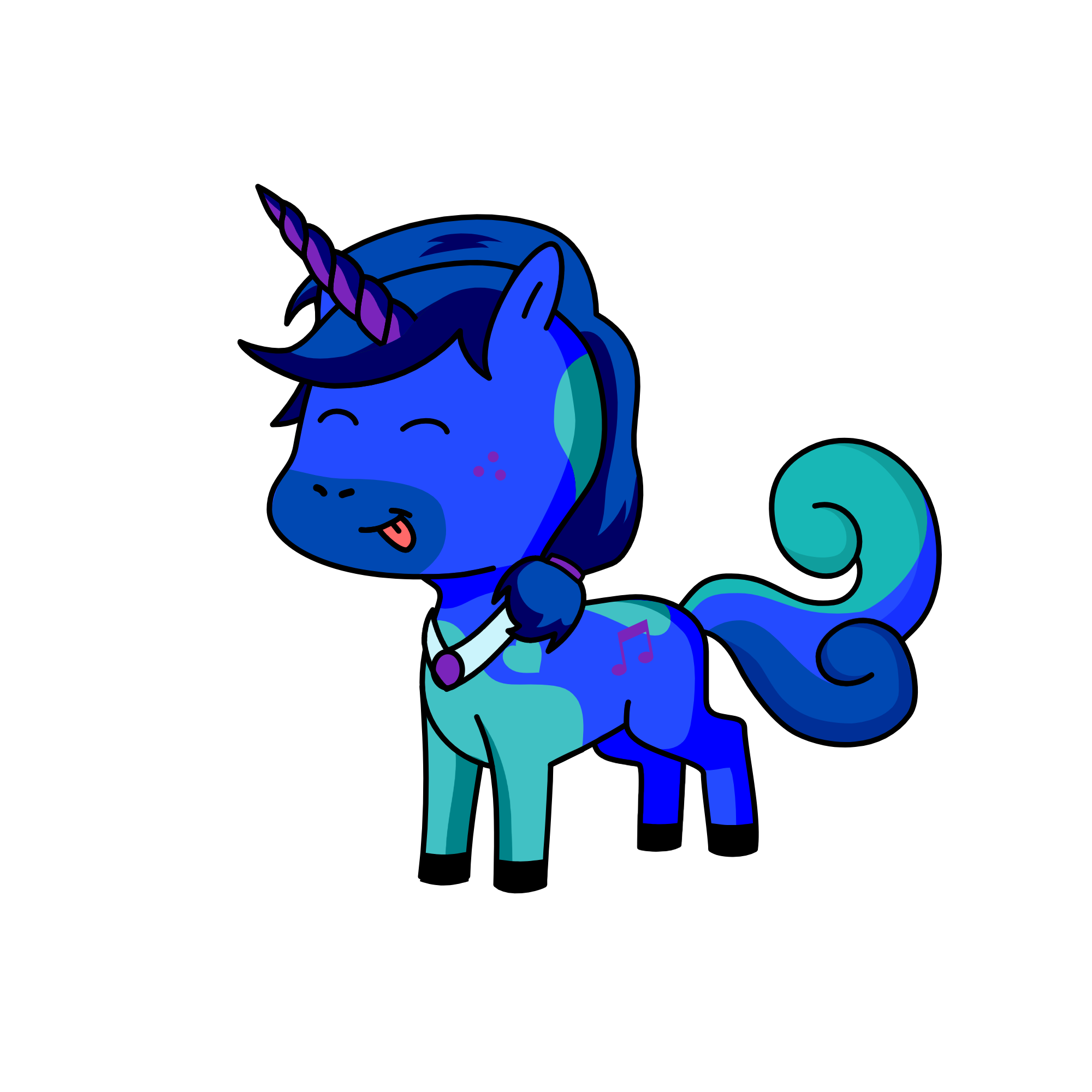 Splash, the unicorn