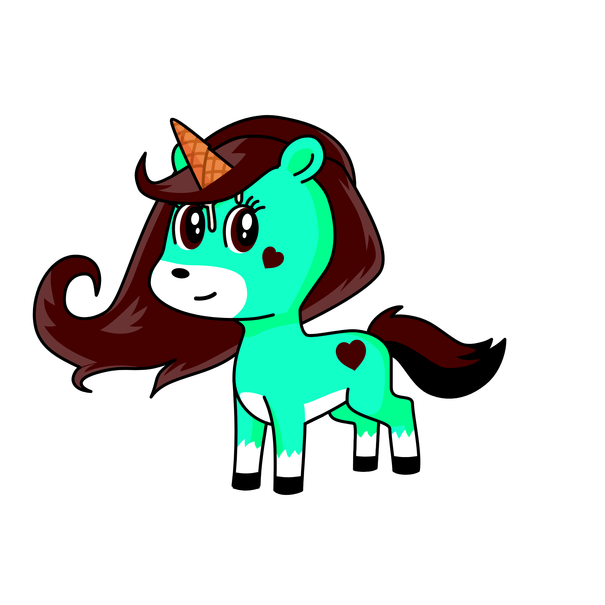 mint chocolate chip, the unicorn