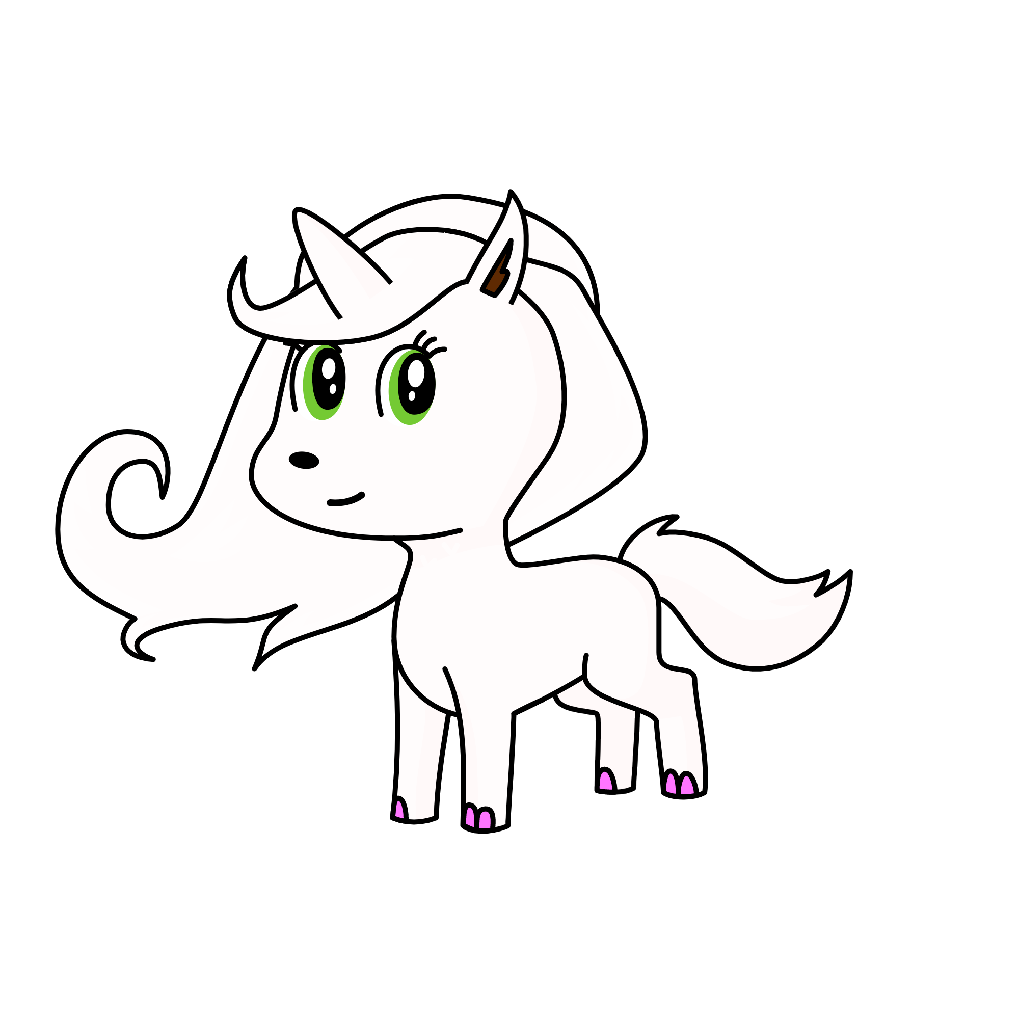 snowy, the unicorn