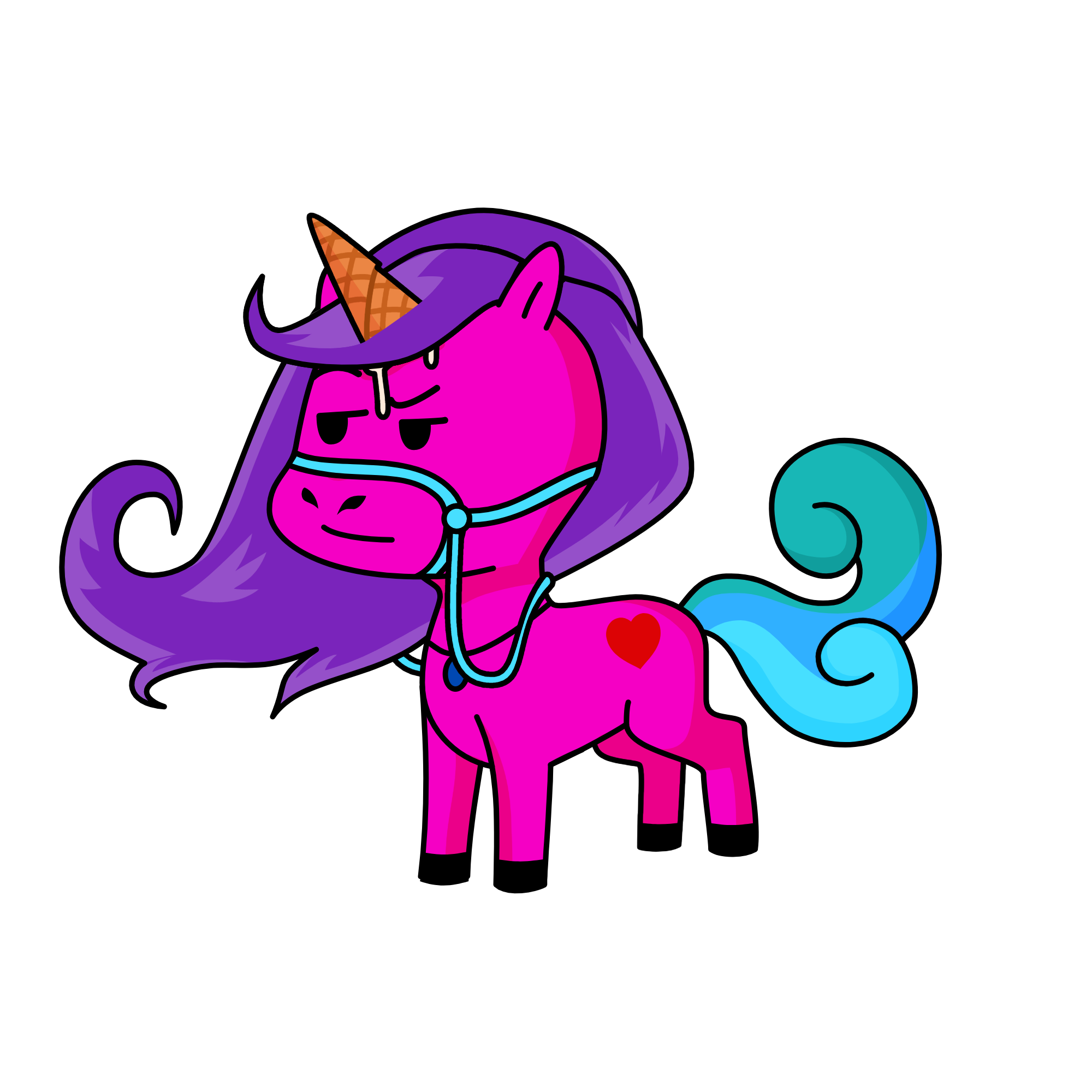 Snow, the unicorn