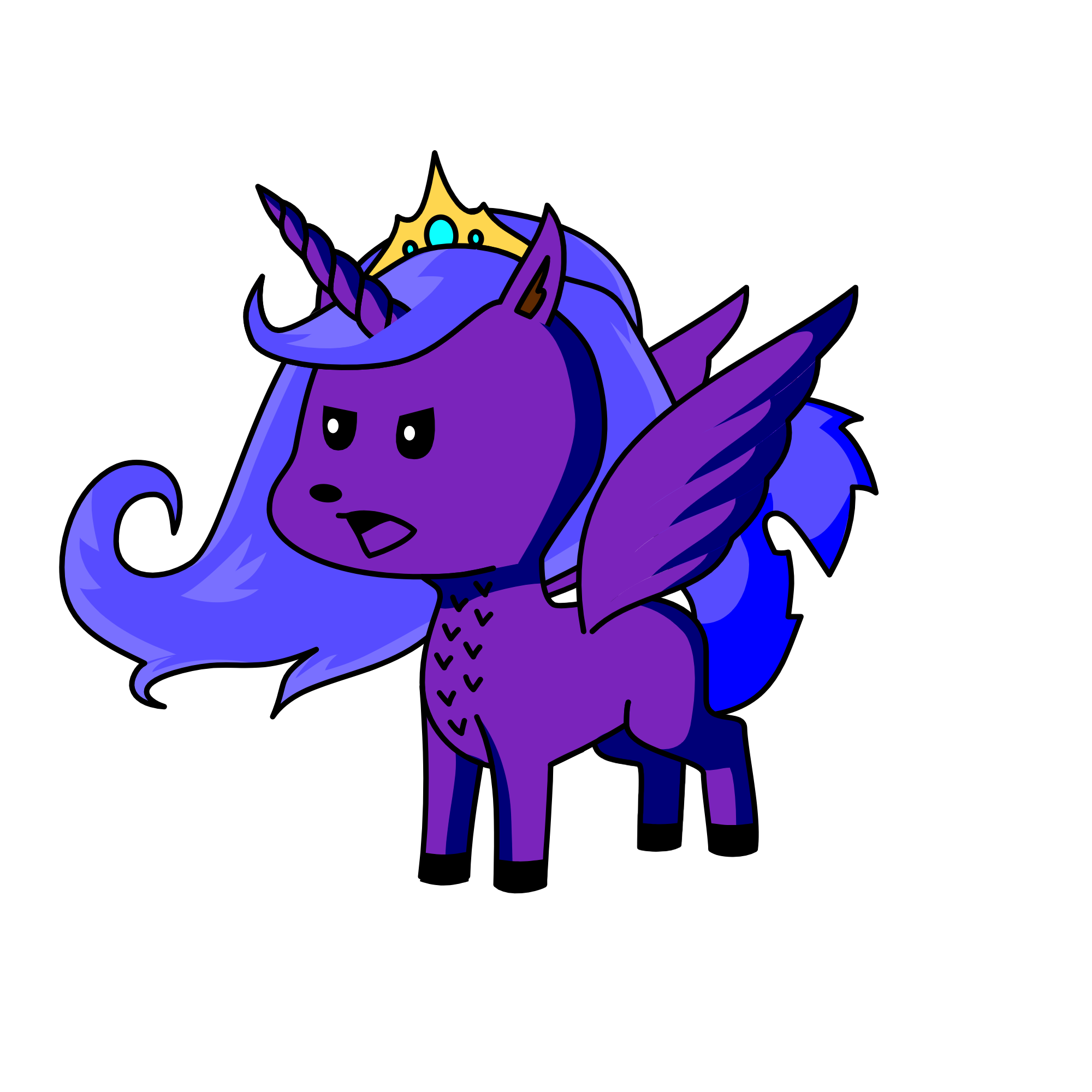 Twilight as an adult, the unicorn