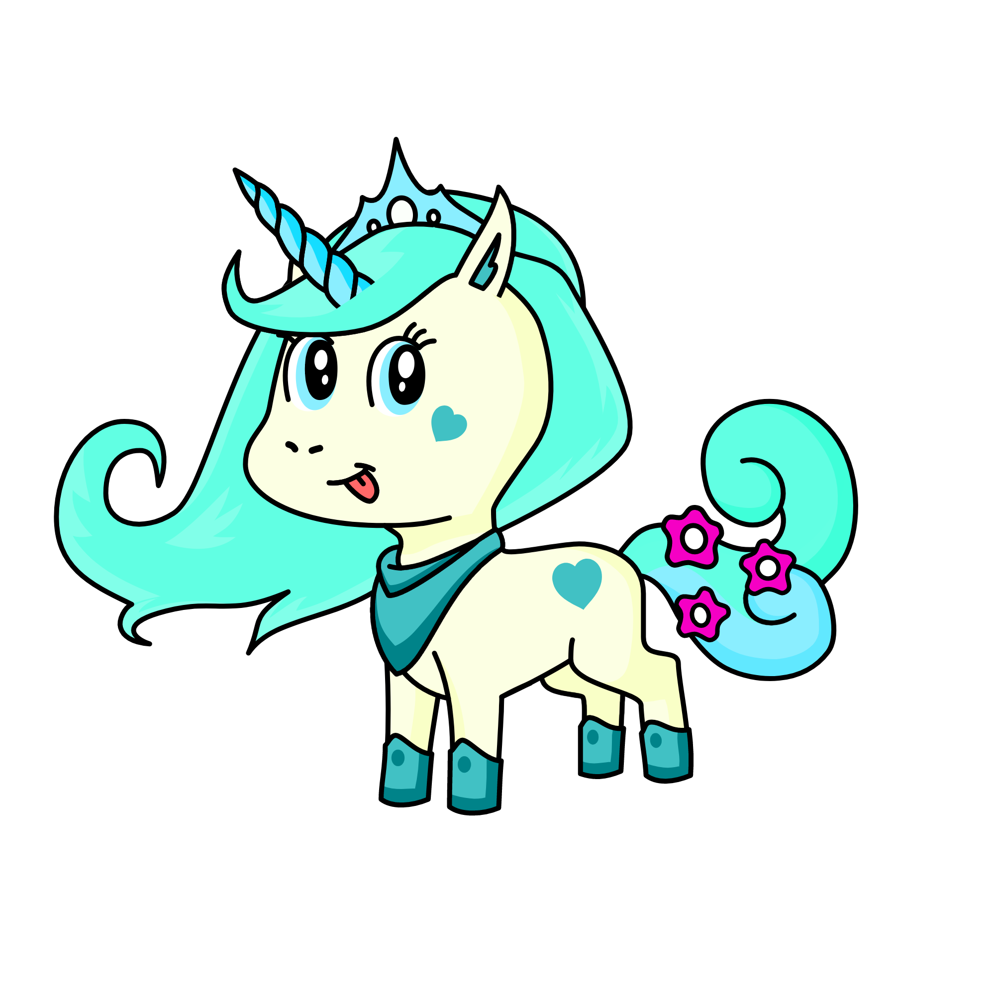 Princess Snowy, the unicorn