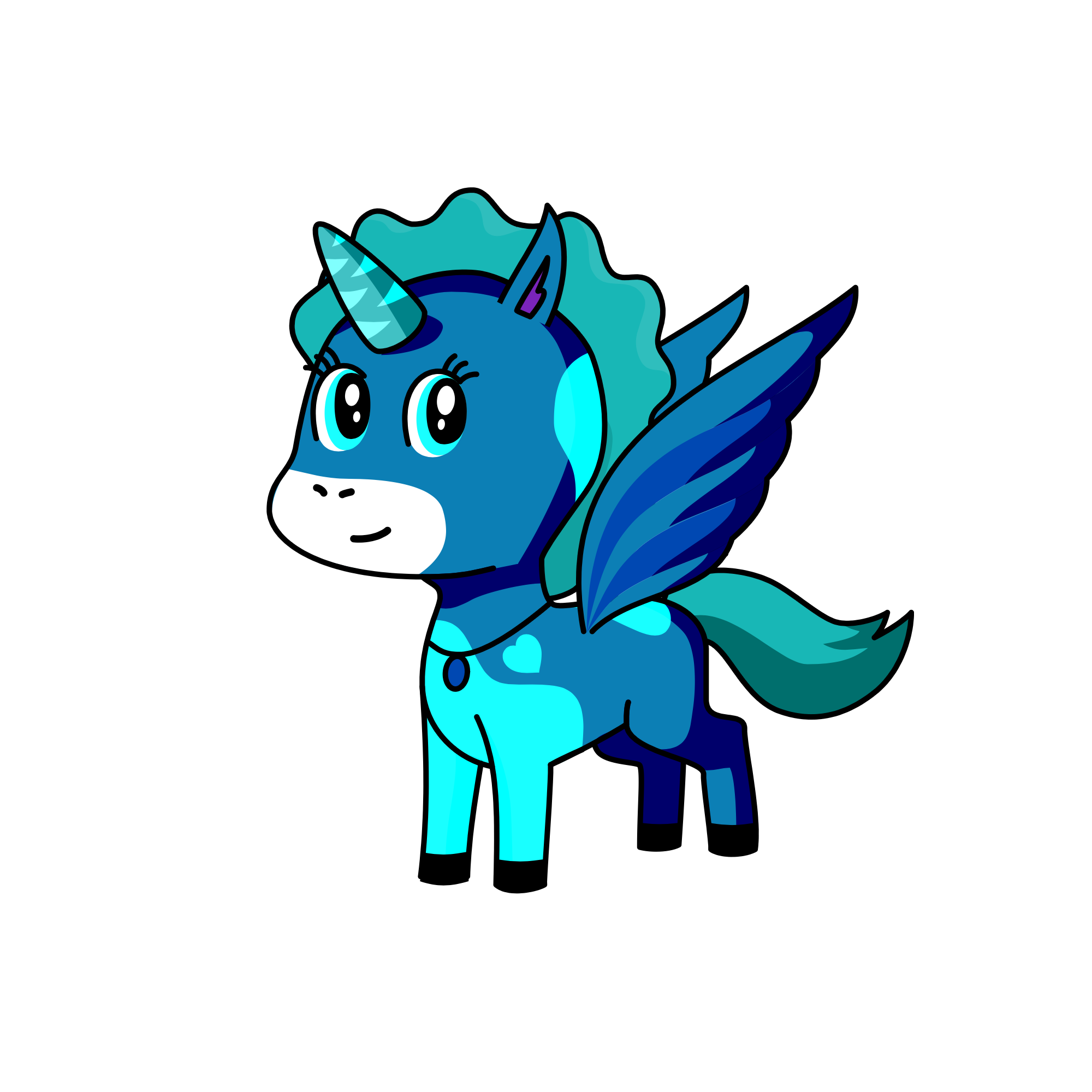 Blue jay , the unicorn