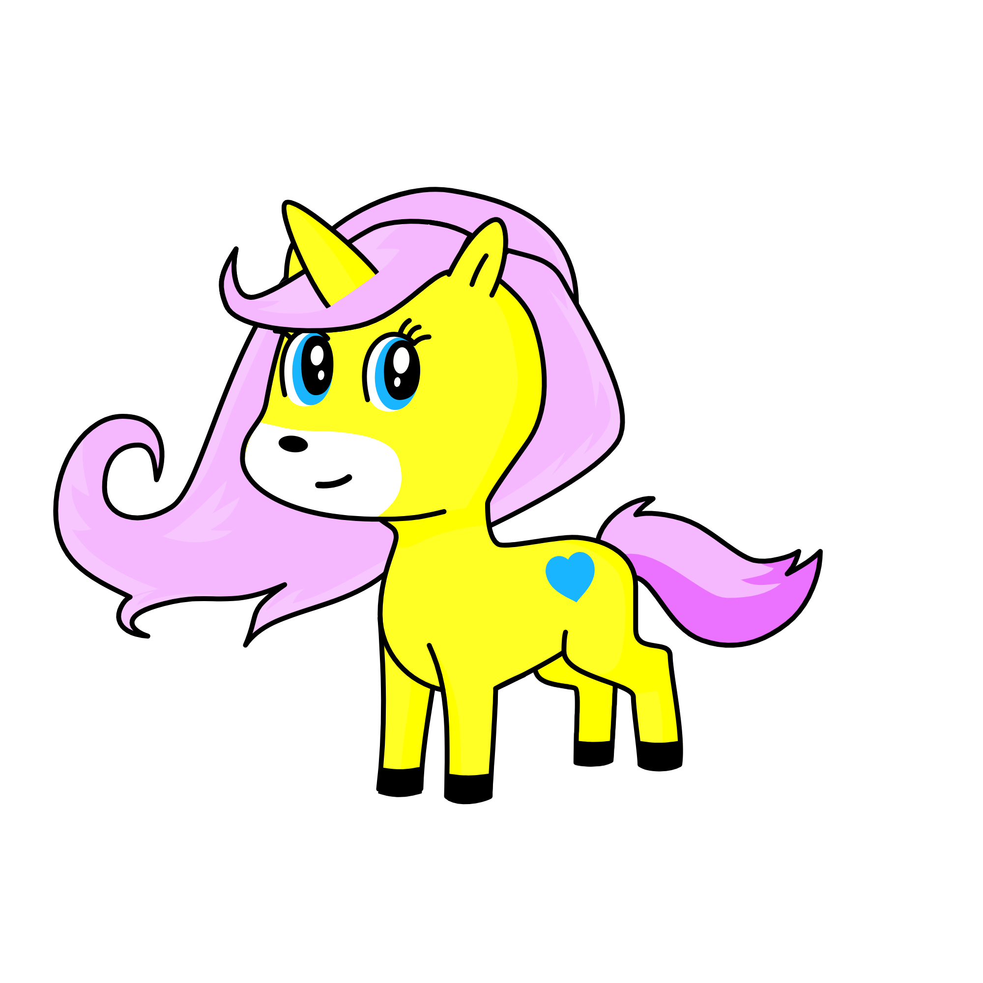 fluttershy, the unicorn