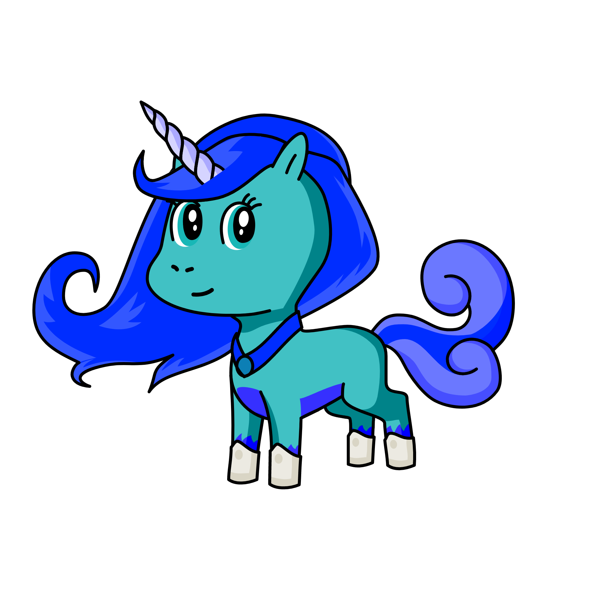 moonlight, the unicorn