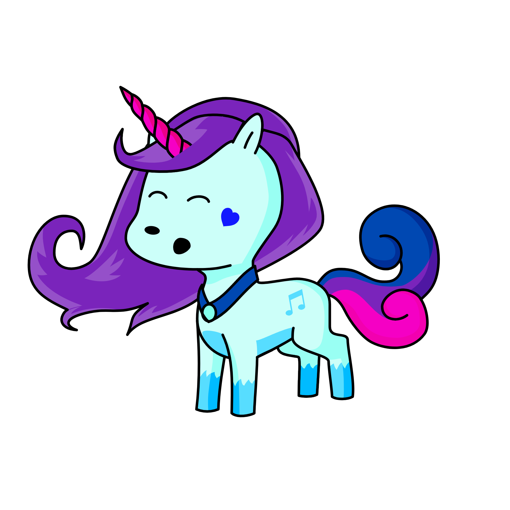 Lost singing horse, the unicorn