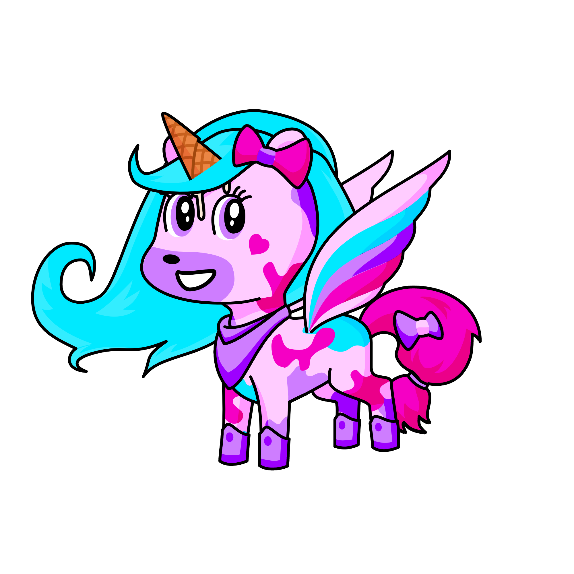 Confetti my birthday Unicorn, the unicorn