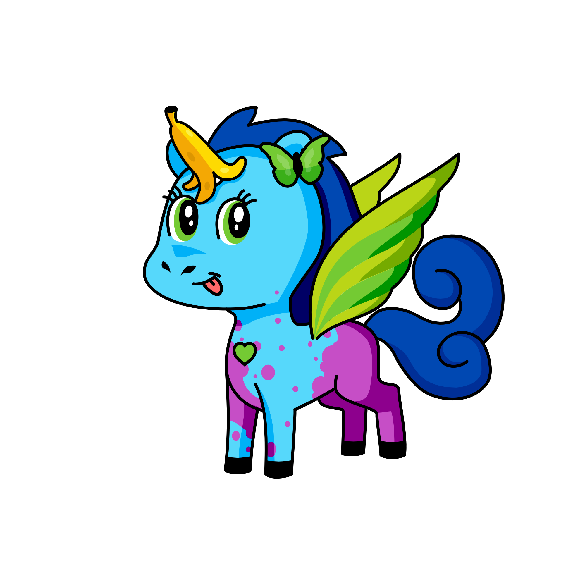Greeny , the unicorn