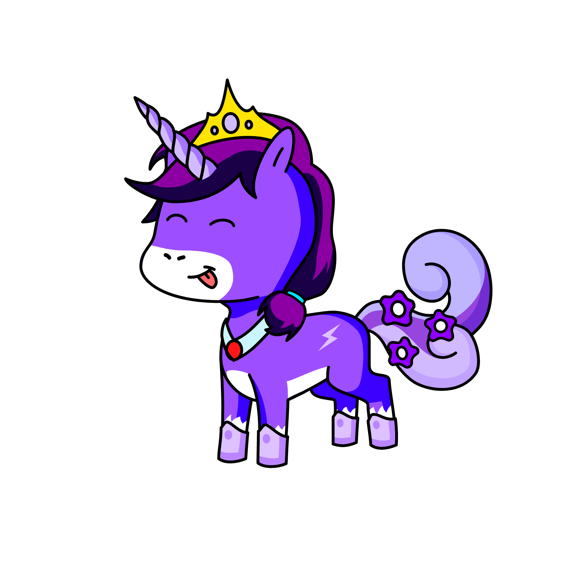 Bubbles, the unicorn